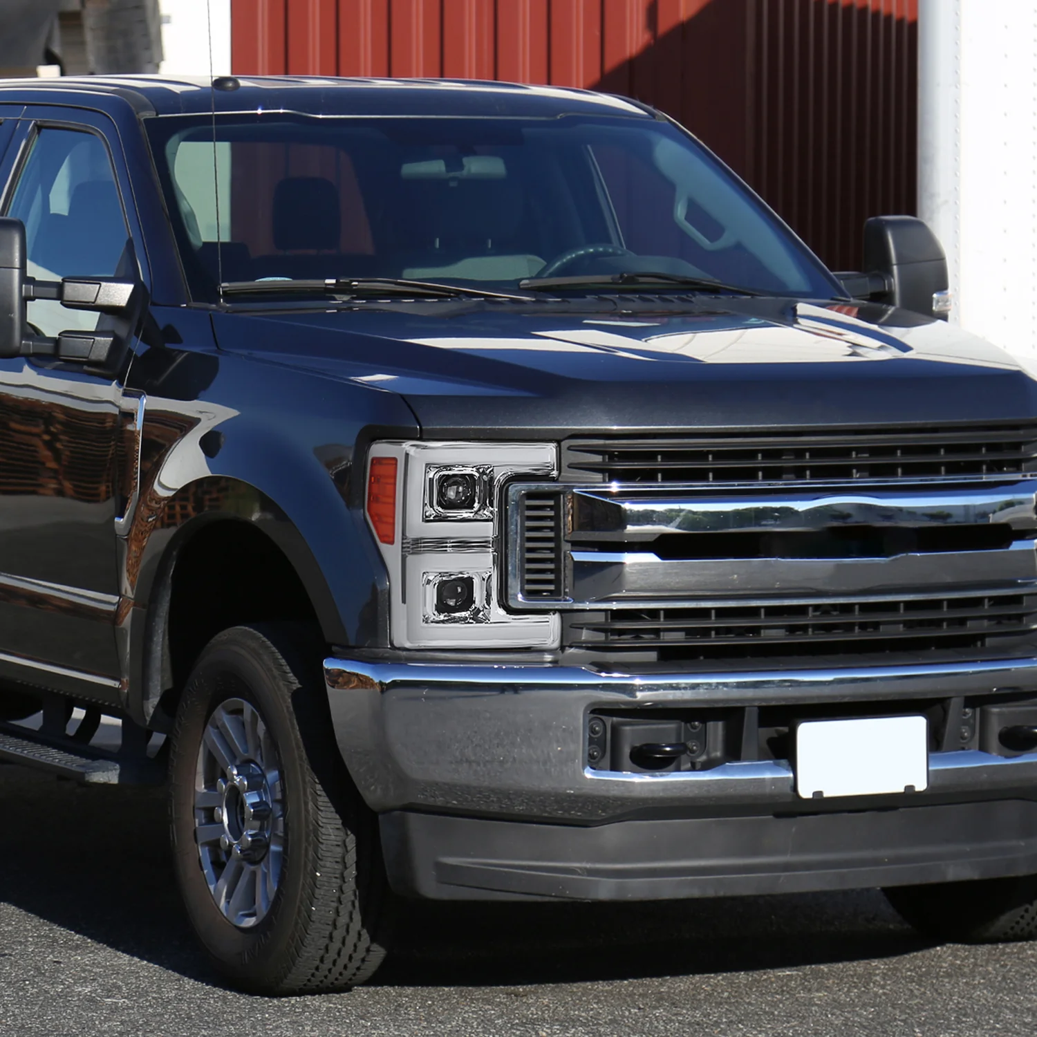 2017-2019 Ford F-250 F-350 F-450 F-550 LED C-Bar Headlights Signal Chrome - Image 9