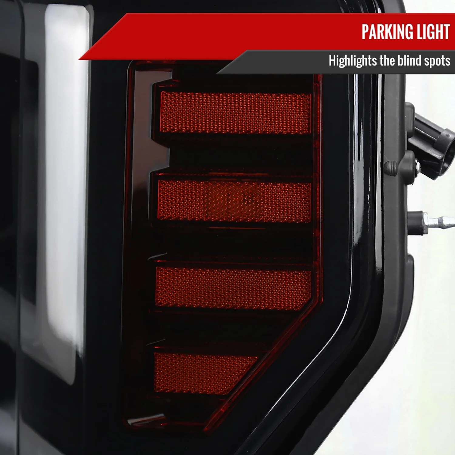 2017-2019 Ford F-250 F-350 F-450 F550 LED C-Bar Headlights Signal Glossy Black - Image 6