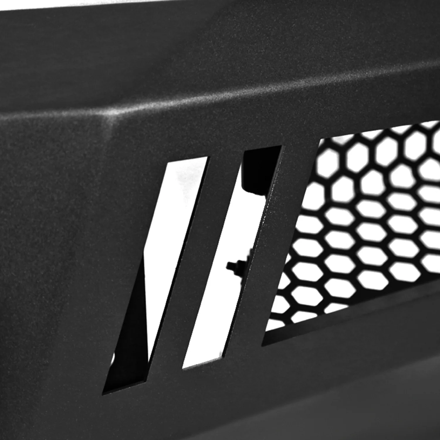 2017-2021 Ford F-250/F-350 Black Heavy Duty Steel Front Bumper LED Light Ports - Image 5