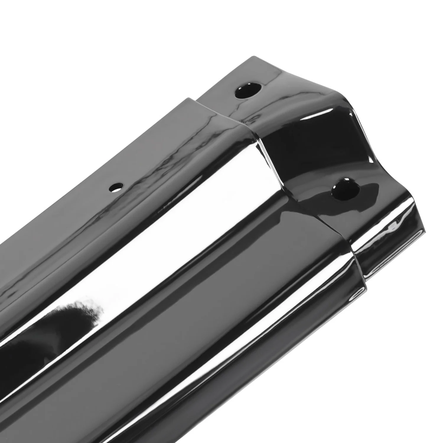 2017-2021 Honda Civic Si Glossy Black 3Pcs Front Bumper Lip Spoiler Kit - Image 4