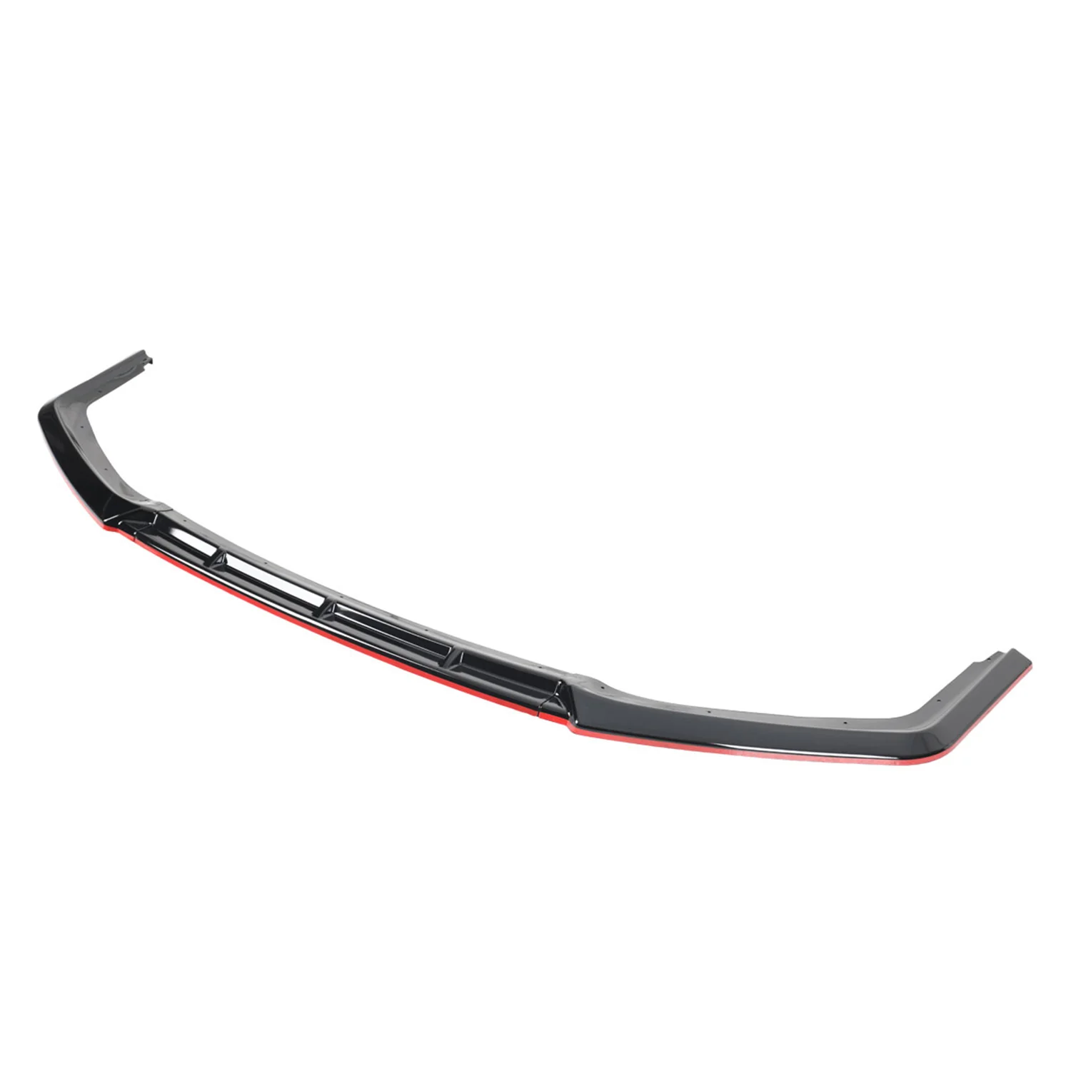 2017-2021 Honda Civic Si Glossy Black/Red Trim 3Pcs Front Bumper Lip Kit - Image 8