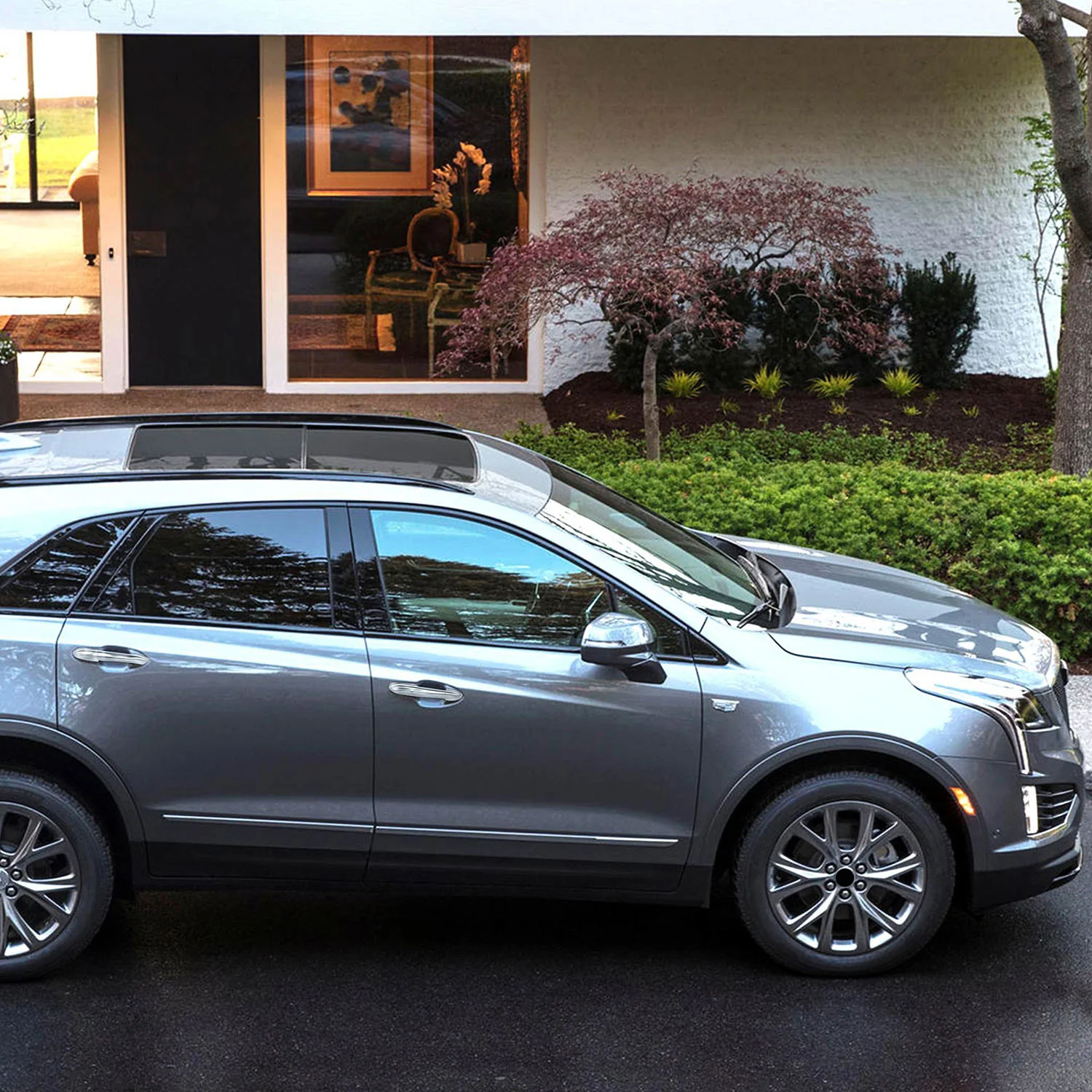 2017-2025 Cadillac XT5 Door Handle Cover Chrome 8Pcs ABS Plastic - Image 5