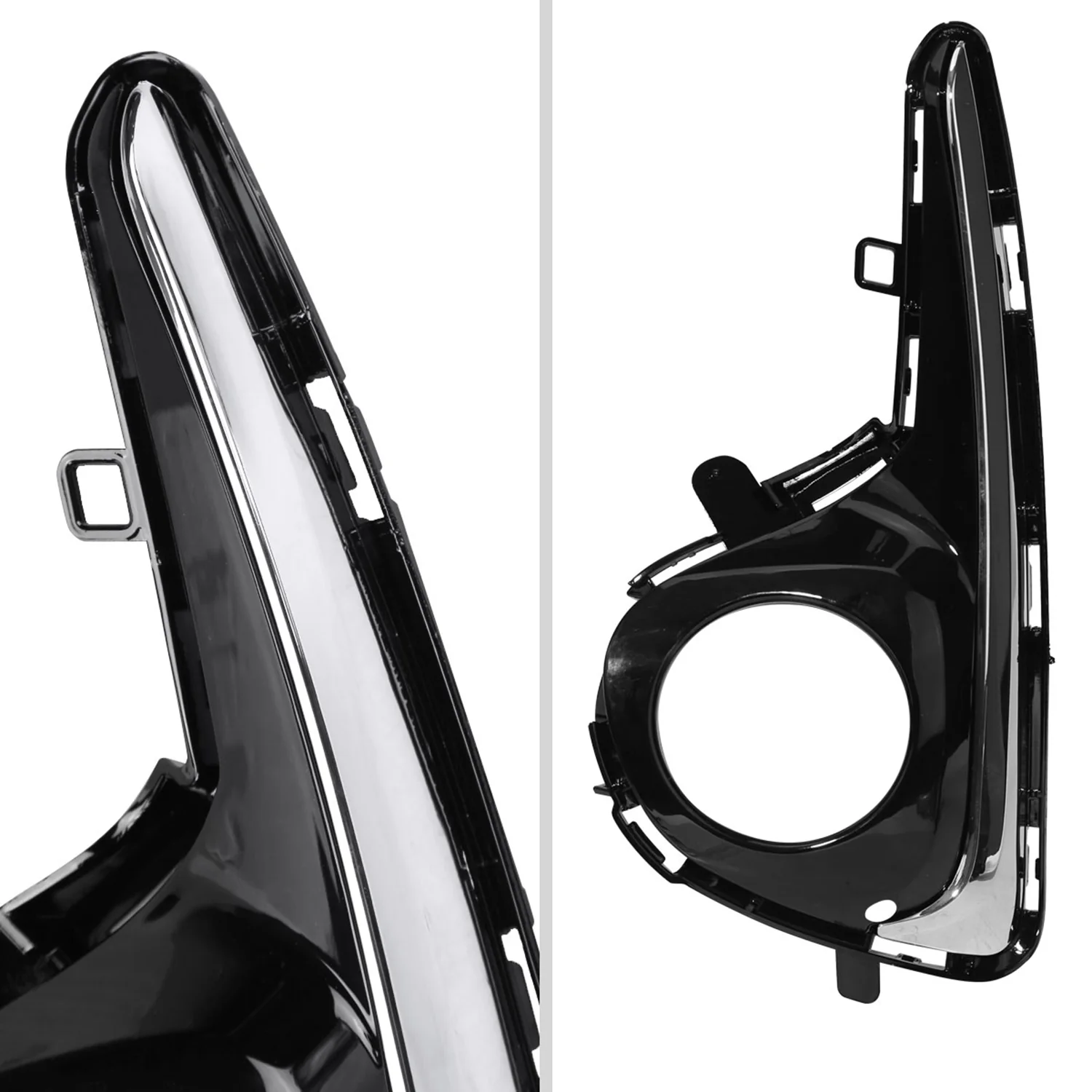 2018-2019 Toyota Yaris H16 Fog Lights Kit Chrome Housing/Clear Lens - Image 6