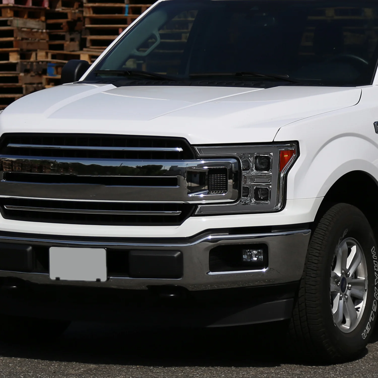 2018-2020 Ford F-150 LED C-Bar Headlights Signal Lights Chrome / Smoked - Image 9