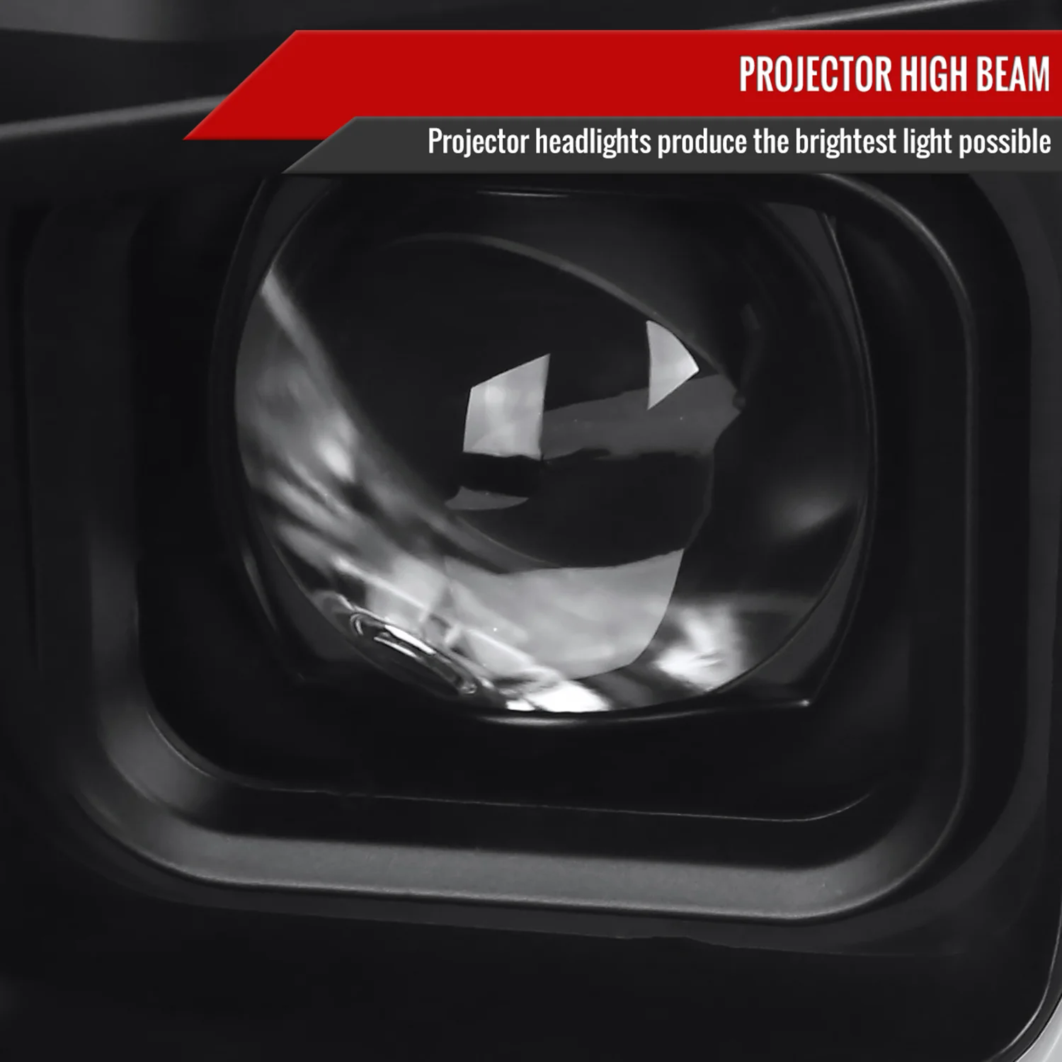 2018-2020 Ford F-150 LED CBar Projector Headlights Signal Lights Black / Clear - Image 4