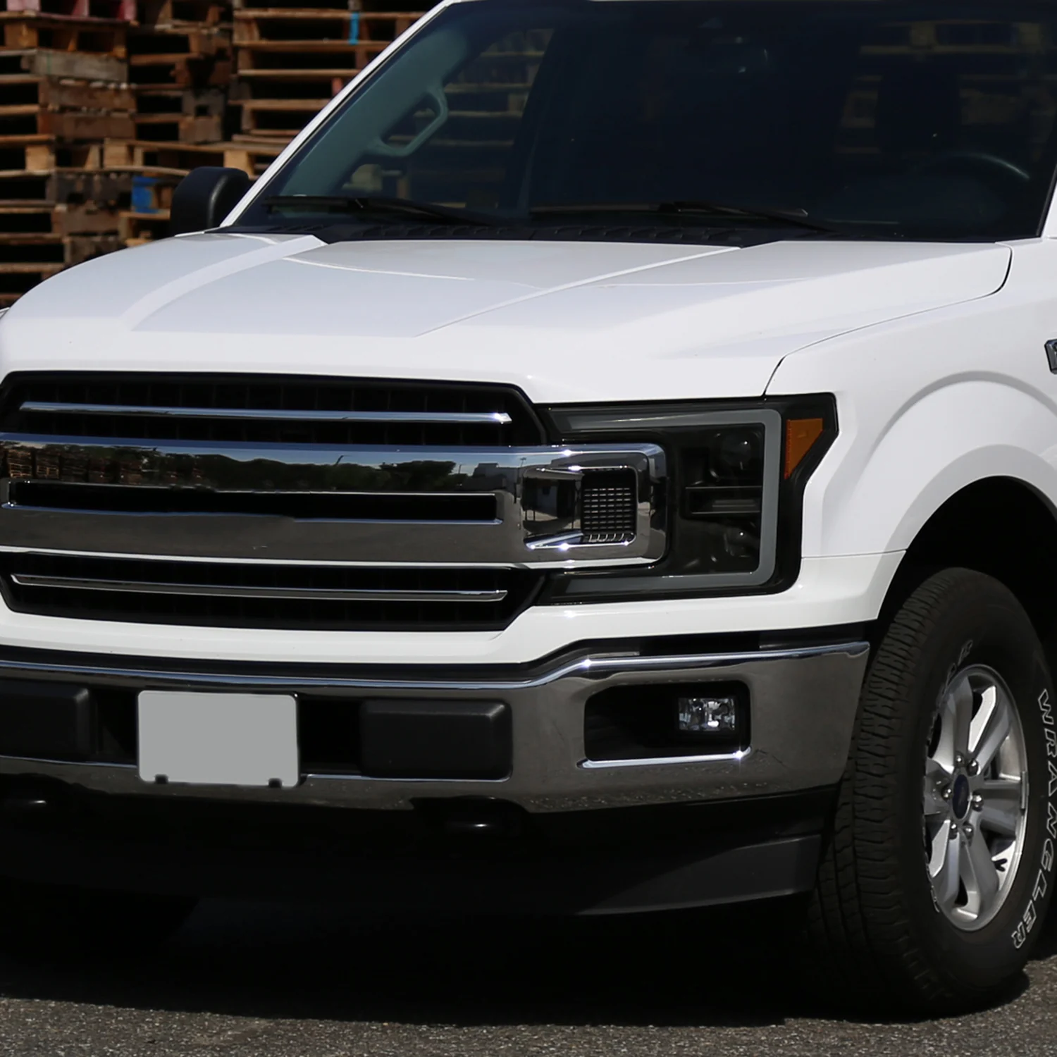 2018-2020 Ford F-150 LED CBar Projector Headlights Signal Lights Black /Smoked - Image 9