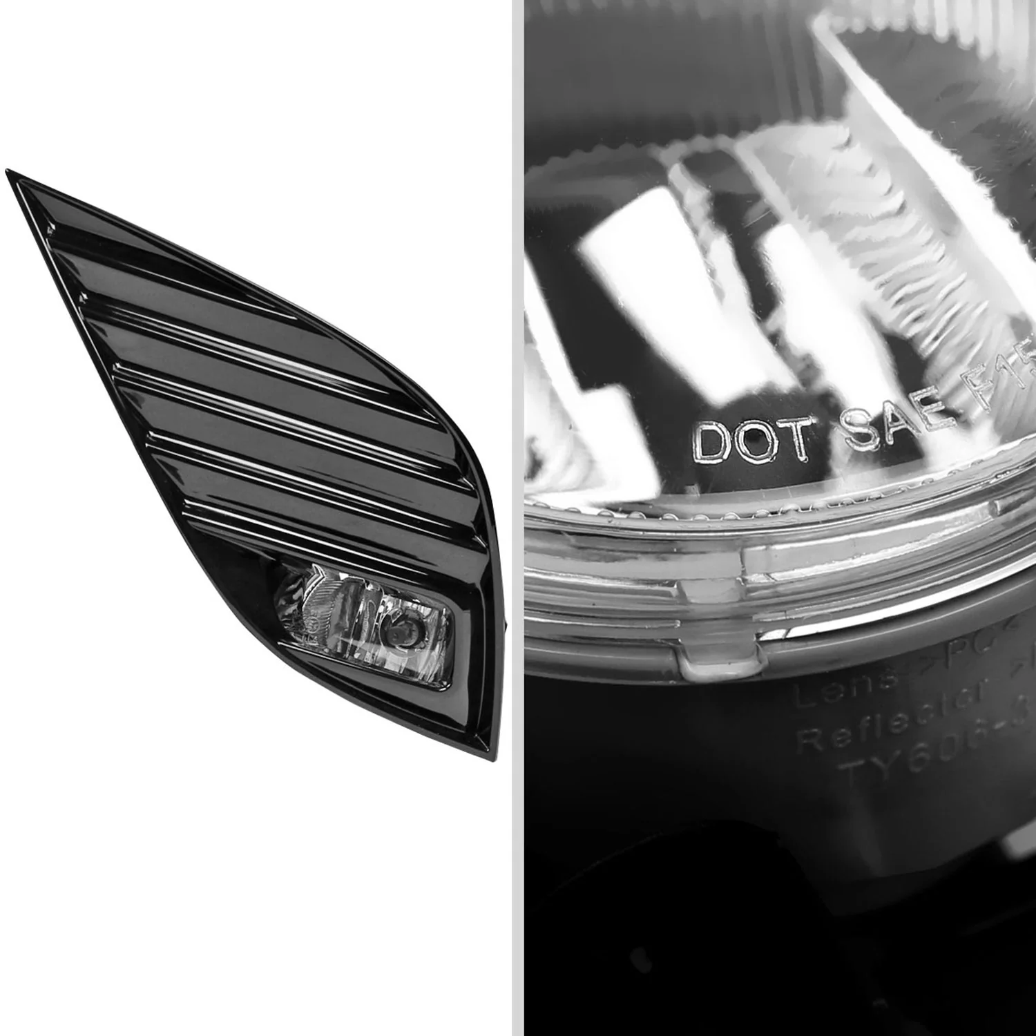 2018-2020 Toyota Camry SE/XSE 12V/19W H16 Fog Lights Kit Chrome/Clear Lens - Image 4