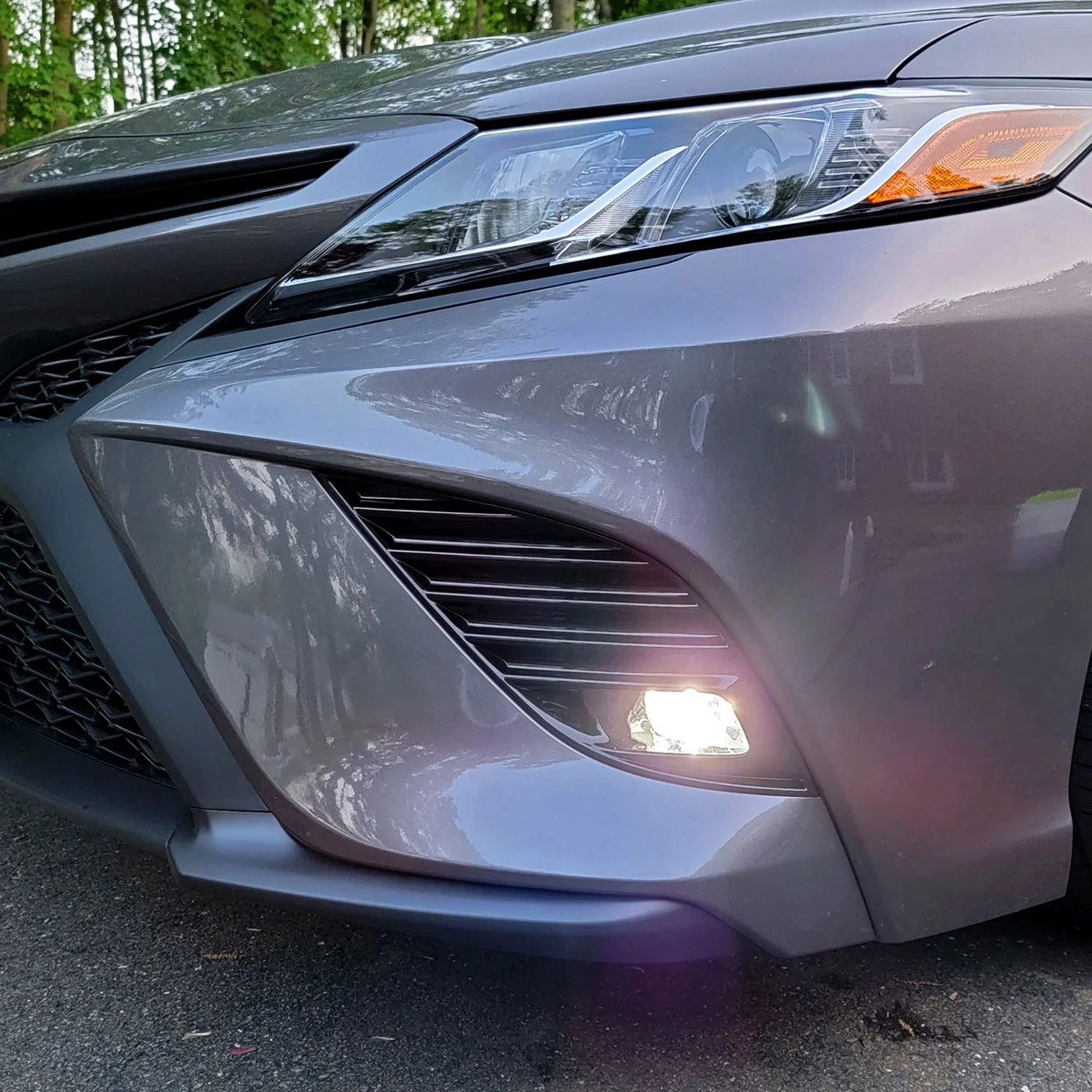 2018-2020 Toyota Camry SE/XSE 12V/19W H16 Fog Lights Kit Chrome/Clear Lens - Image 9
