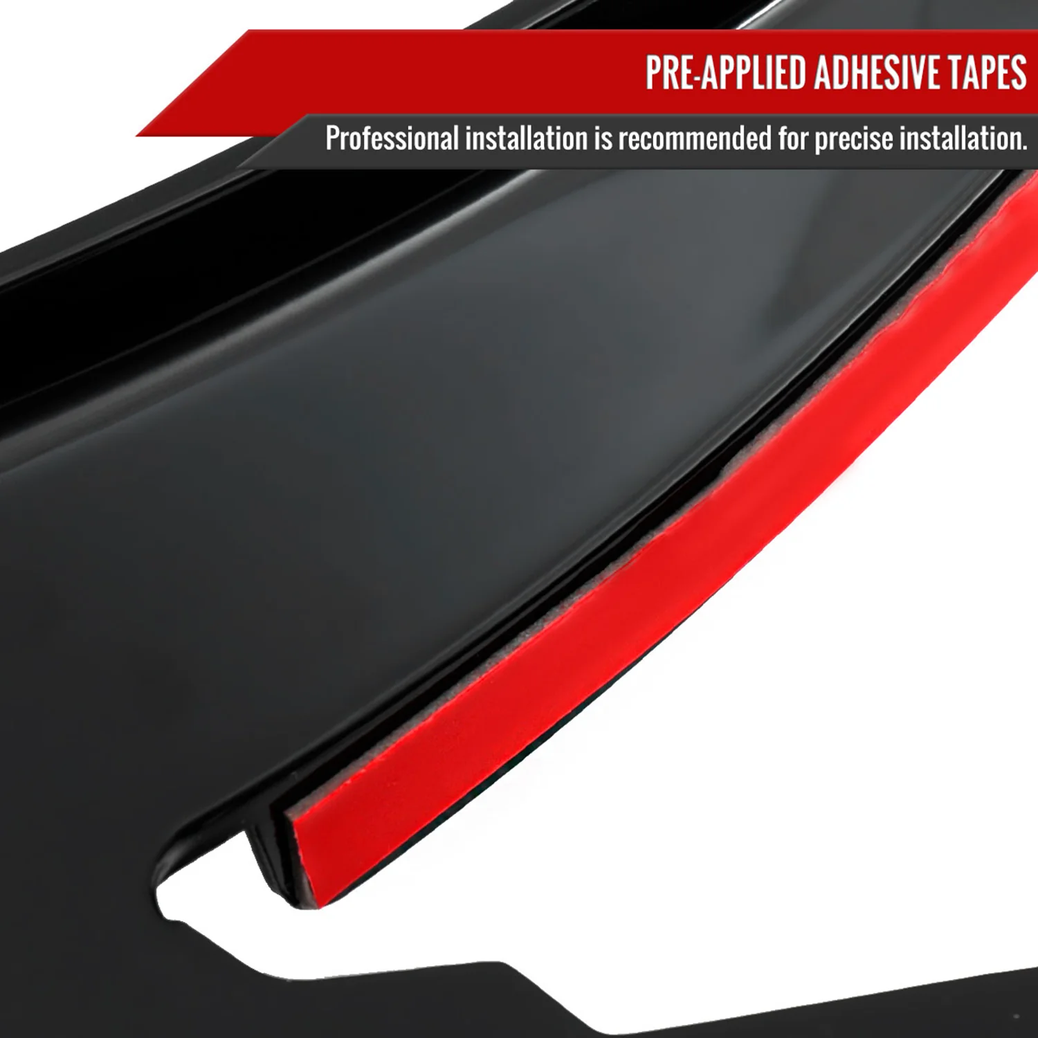 2018-2022 Ford Mustang GT/Ecoboost Lower Dive Front Bumper Canards Trims - Image 5