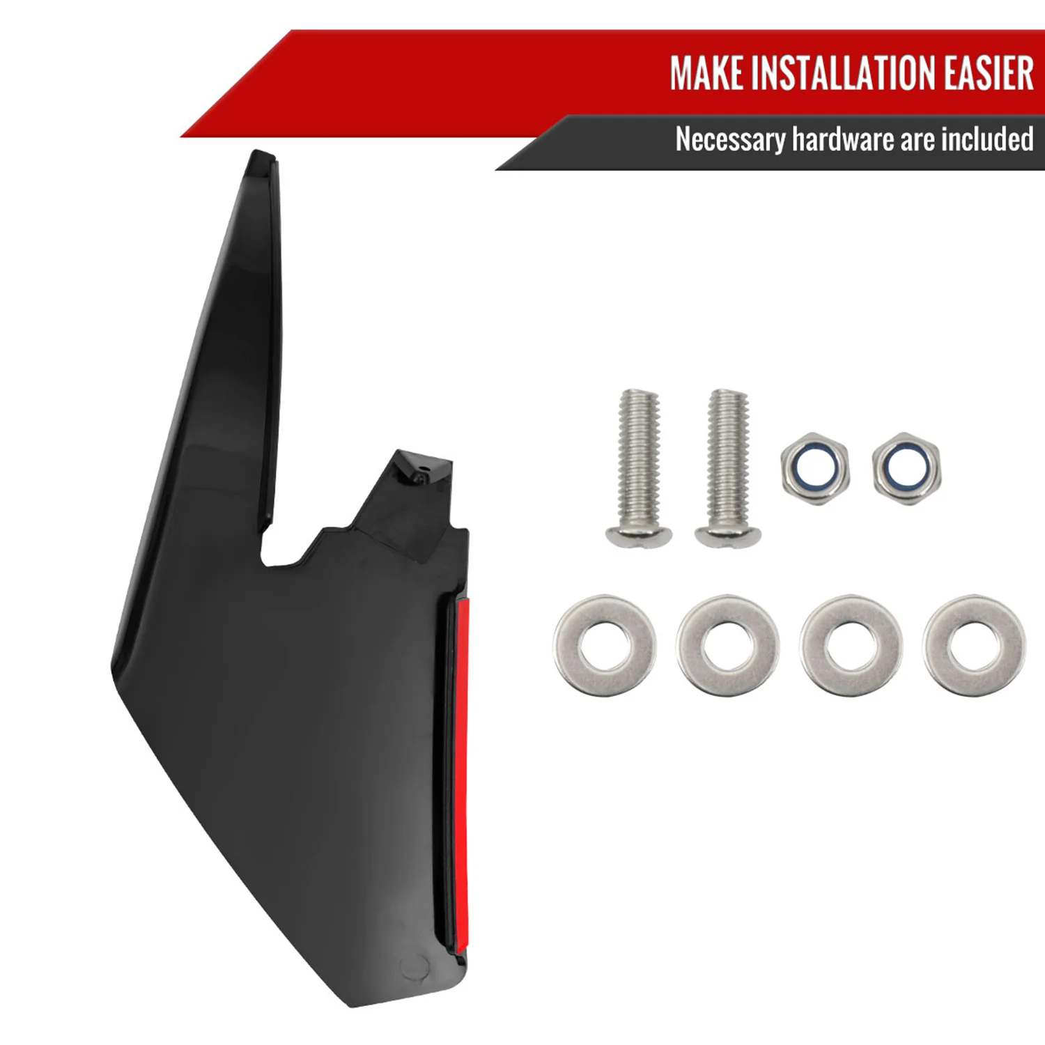 2018-2022 Ford Mustang GT/Ecoboost Lower Dive Front Bumper Canards Trims - Image 7