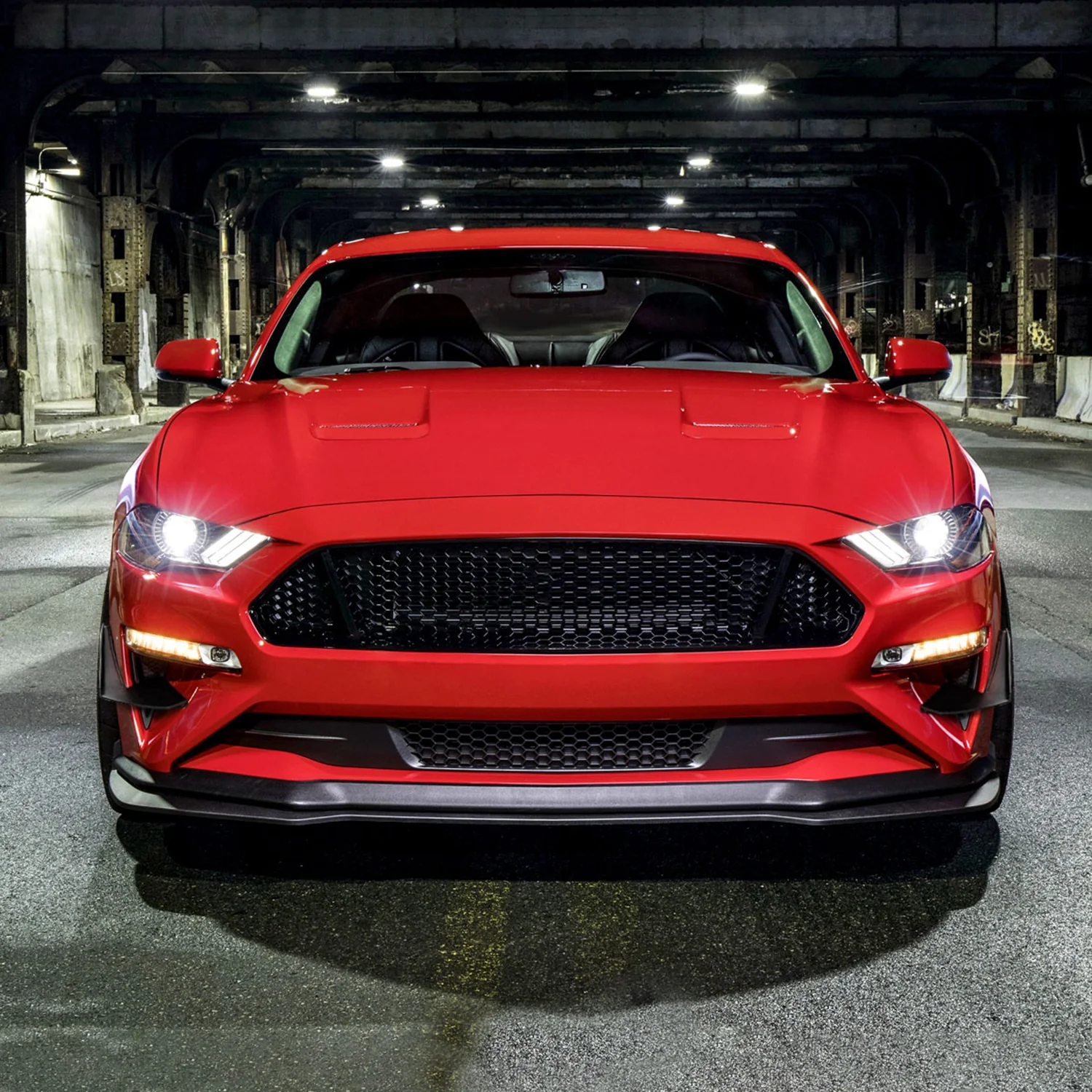 2018-2022 Ford Mustang GT/Ecoboost Lower Dive Front Bumper Canards Trims - Image 8