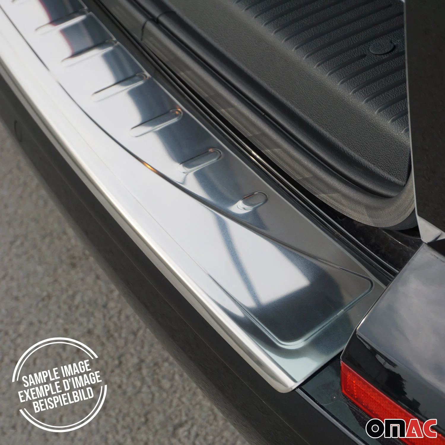 2018-2024 VW Tiguan Rear Bumper & Trunk Sill Cover Set Stainless Steel Glossy - Image 6