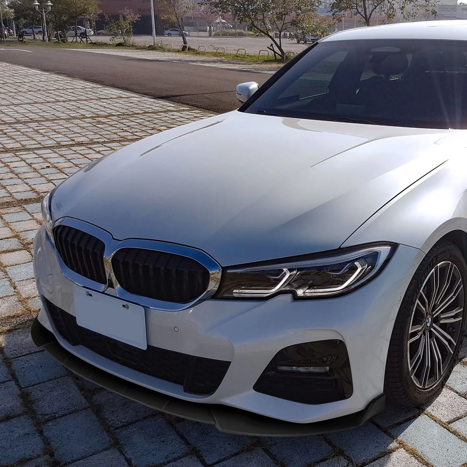 2019-2020 BMW 3 Series G20 M Sport/M340i Matte Black 3Pcs Bumper Lip - Image 10