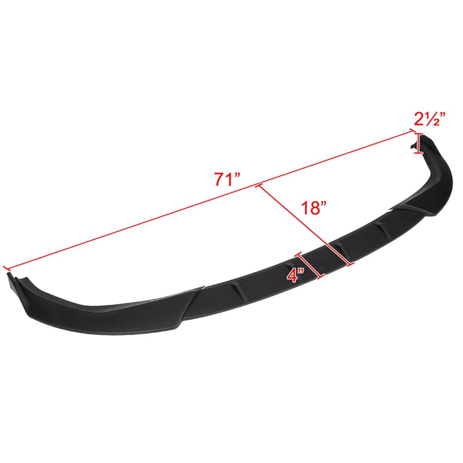 2019-2020 BMW 3 Series G20 M Sport/M340i Matte Black 3Pcs Bumper Lip - Image 2