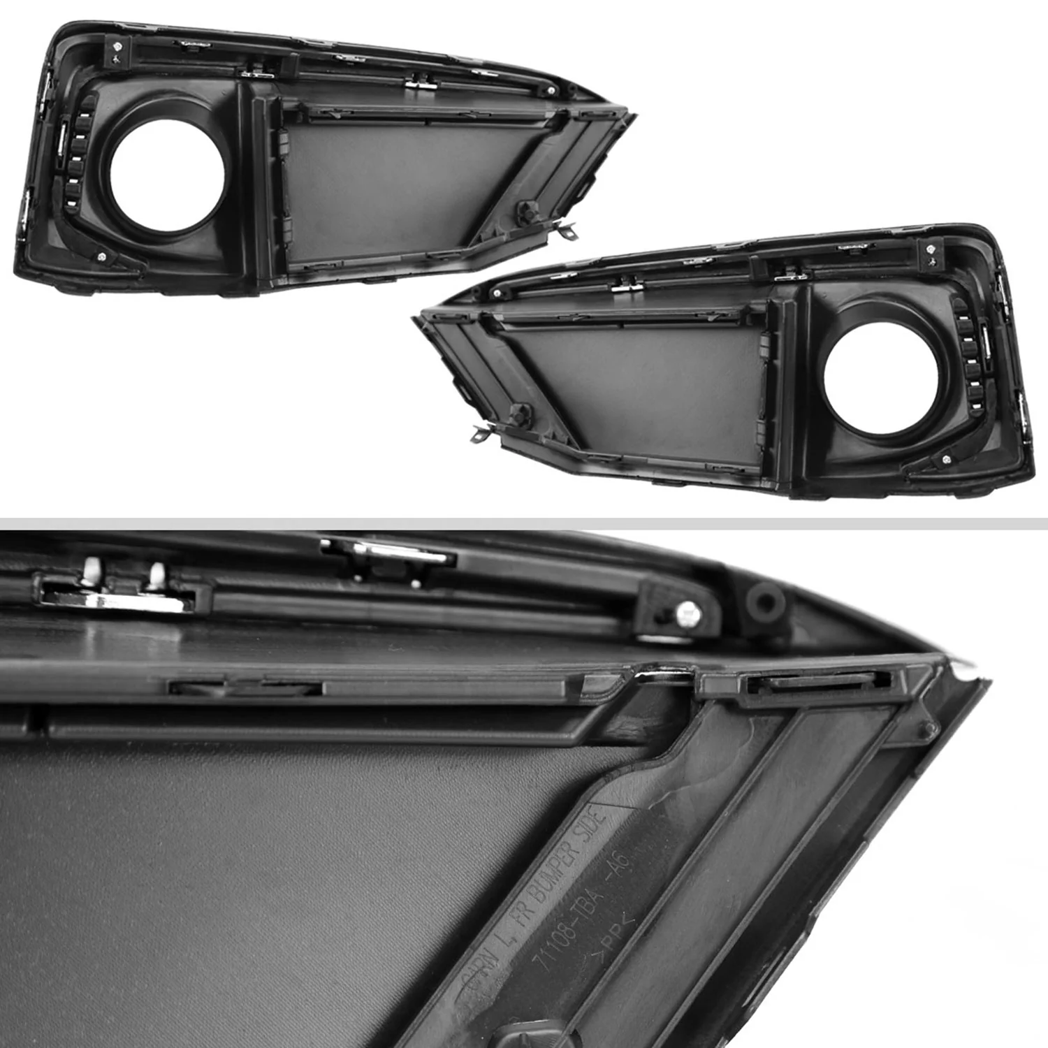 2019-2020 Honda Civic Sedan/Coupe H11 Fog Lights Kit Chrome/Clear Lens - Image 6