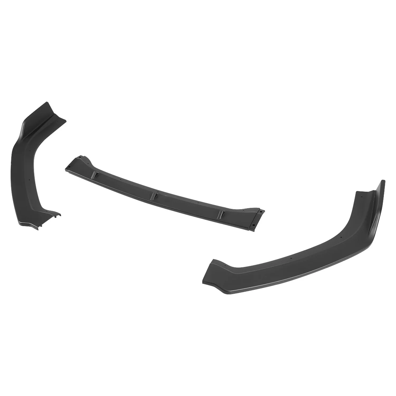 2019-2020 Nissan Altima Sedan Matte Black Polypropylene 3Pcs Bumper Lip - Image 6