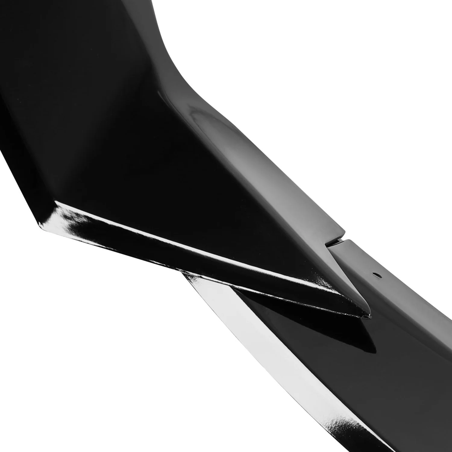 2019-2020 Toyota Corolla Sedan Glossy Black Polypropylen 3Pcs Bumper Lip - Image 3