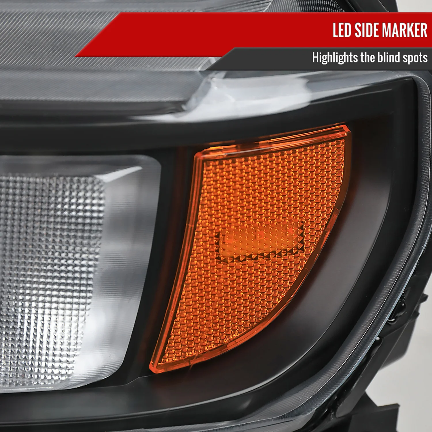 2019-2021 Chevy Silverado 1500 Full LED Projector Headlights LED Signal Black - Image 7