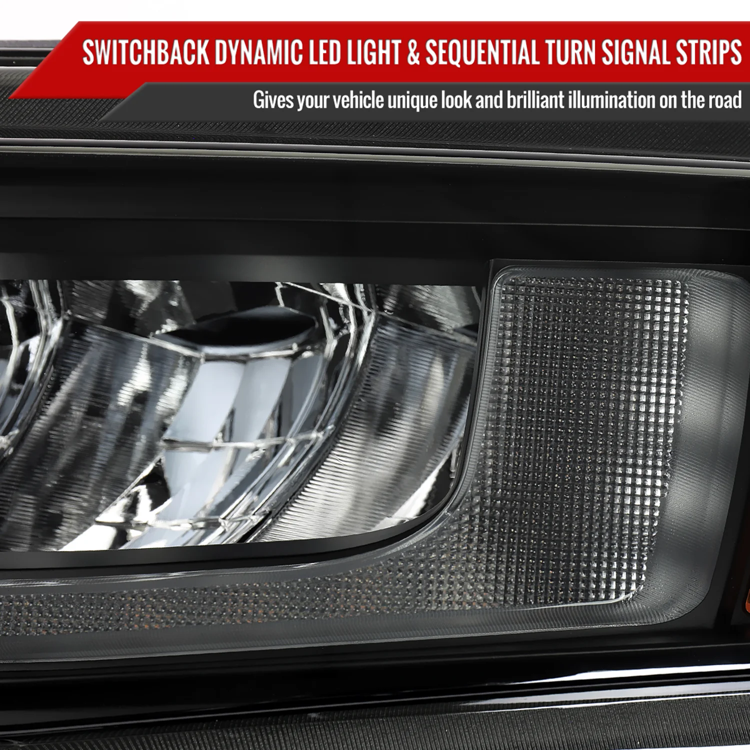 2019-2021 Chevy Silverado 1500 Full LED Projector Headlights LED Signal Smoke - Image 6