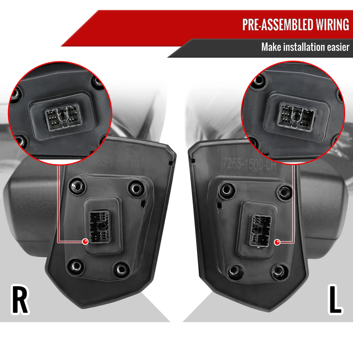 2019-2022 Chevy Silverado 1500 Heated Chrome Towing Mirrors Smoke &Turn Signal - Image 7