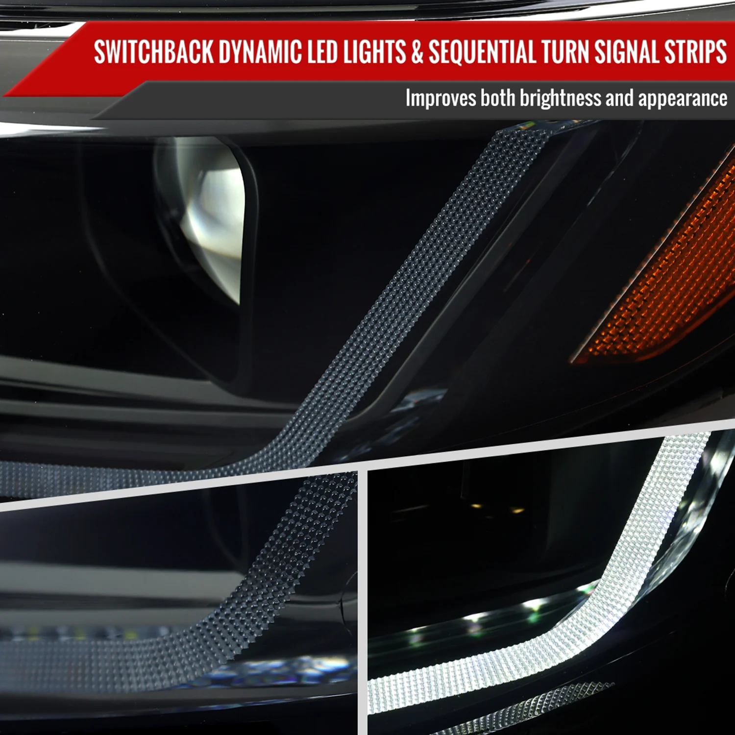 2019-2024 Chevy Malibu Full LED Projector Headlights Turn Signal Smoke - Image 6