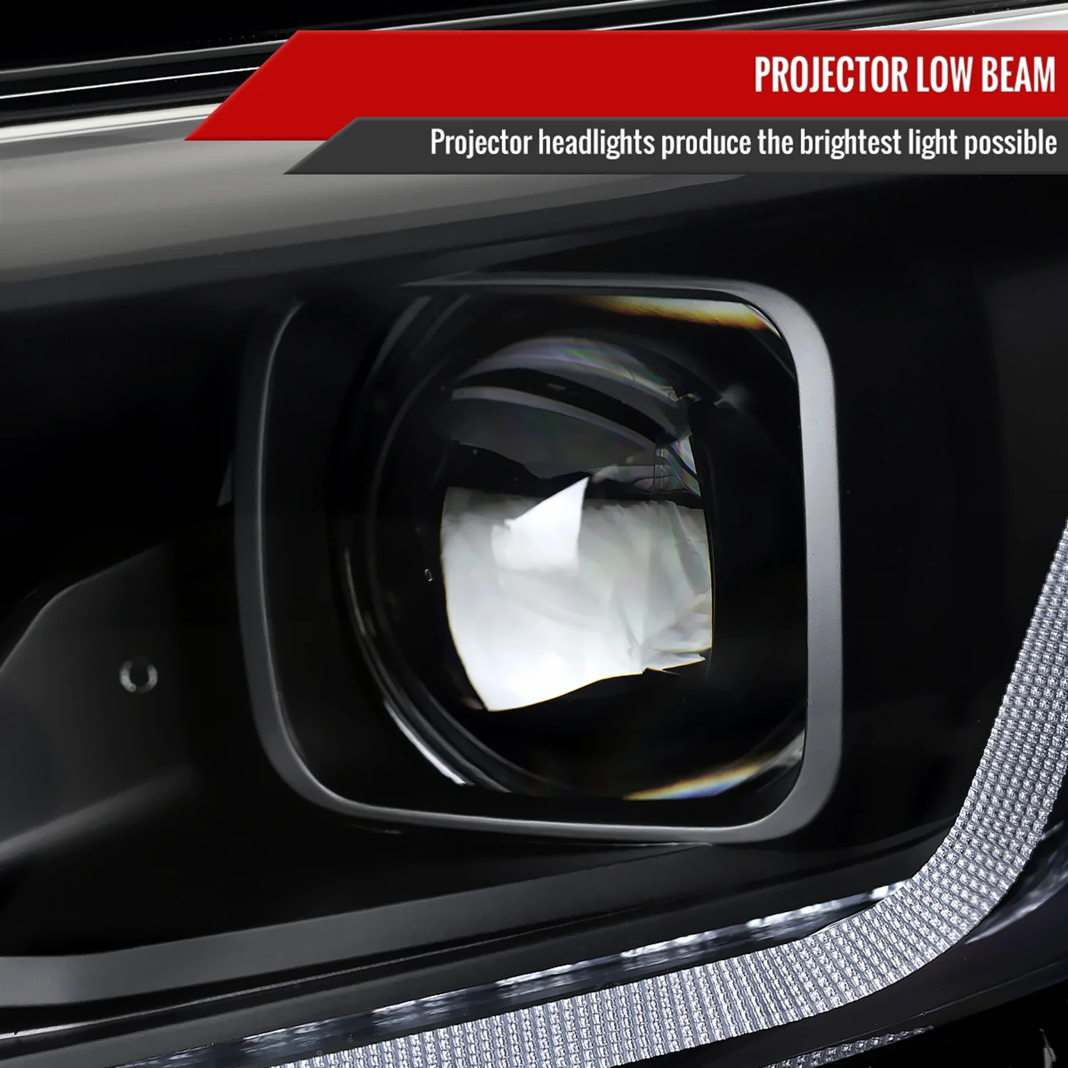 2019-2024 Chevy Malibu Sequential LED Turn Signal Projector Headlights Black - Image 4