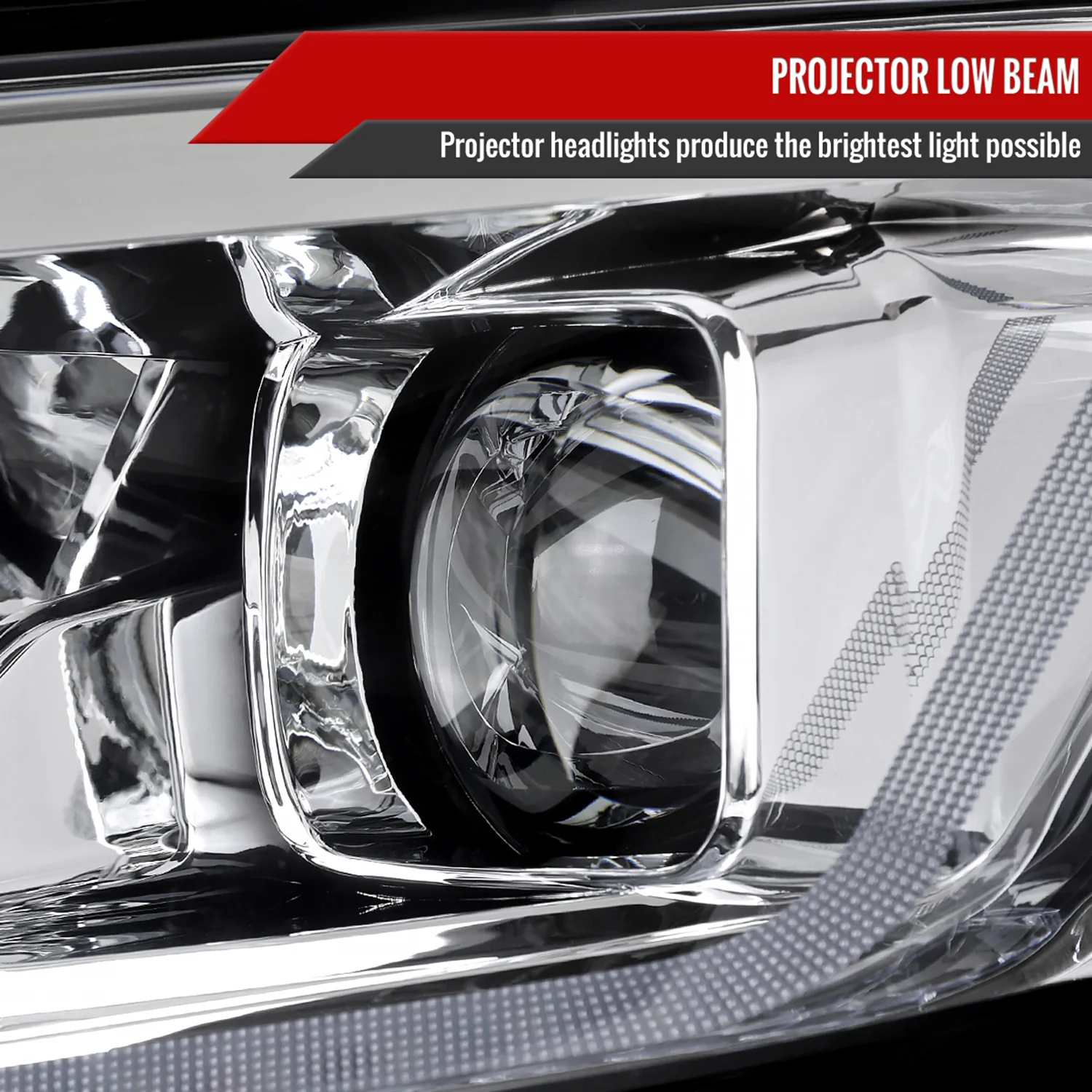2019-2024 Chevy Malibu Sequential LED Turn Signal Projector Headlights Chrome - Image 4