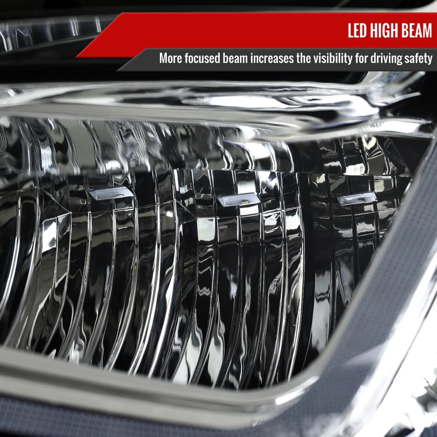 2019-2024 Chevy Malibu Sequential LED Turn Signal Projector Headlights Chrome - Image 5