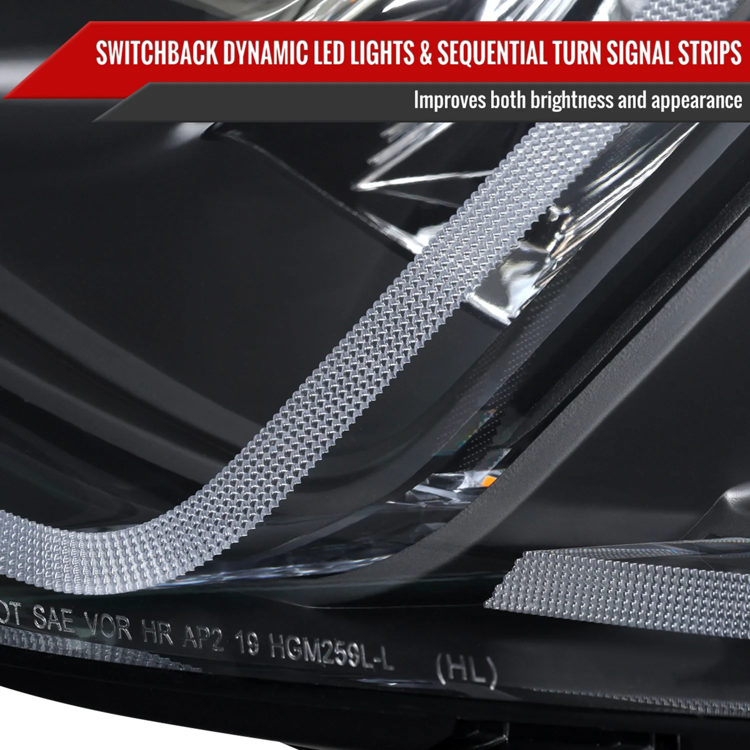 2019-2024 Chevy Malibu Sequential LED Turn Signal Projector Headlights Smoke - Image 6