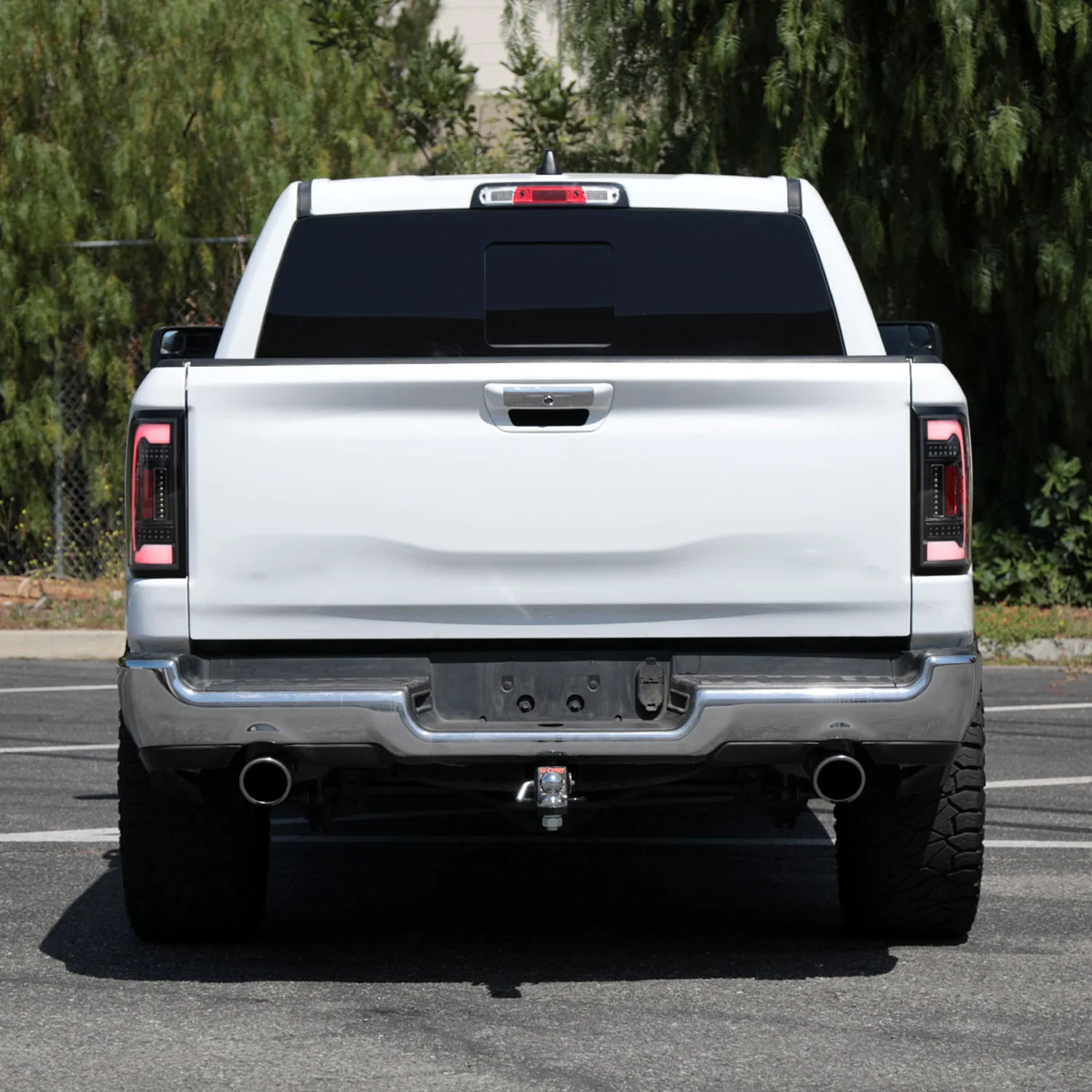 2019-2024 Dodge RAM 1500 LED Tail Lights Matte Black Housing/Clear Lens - Image 10