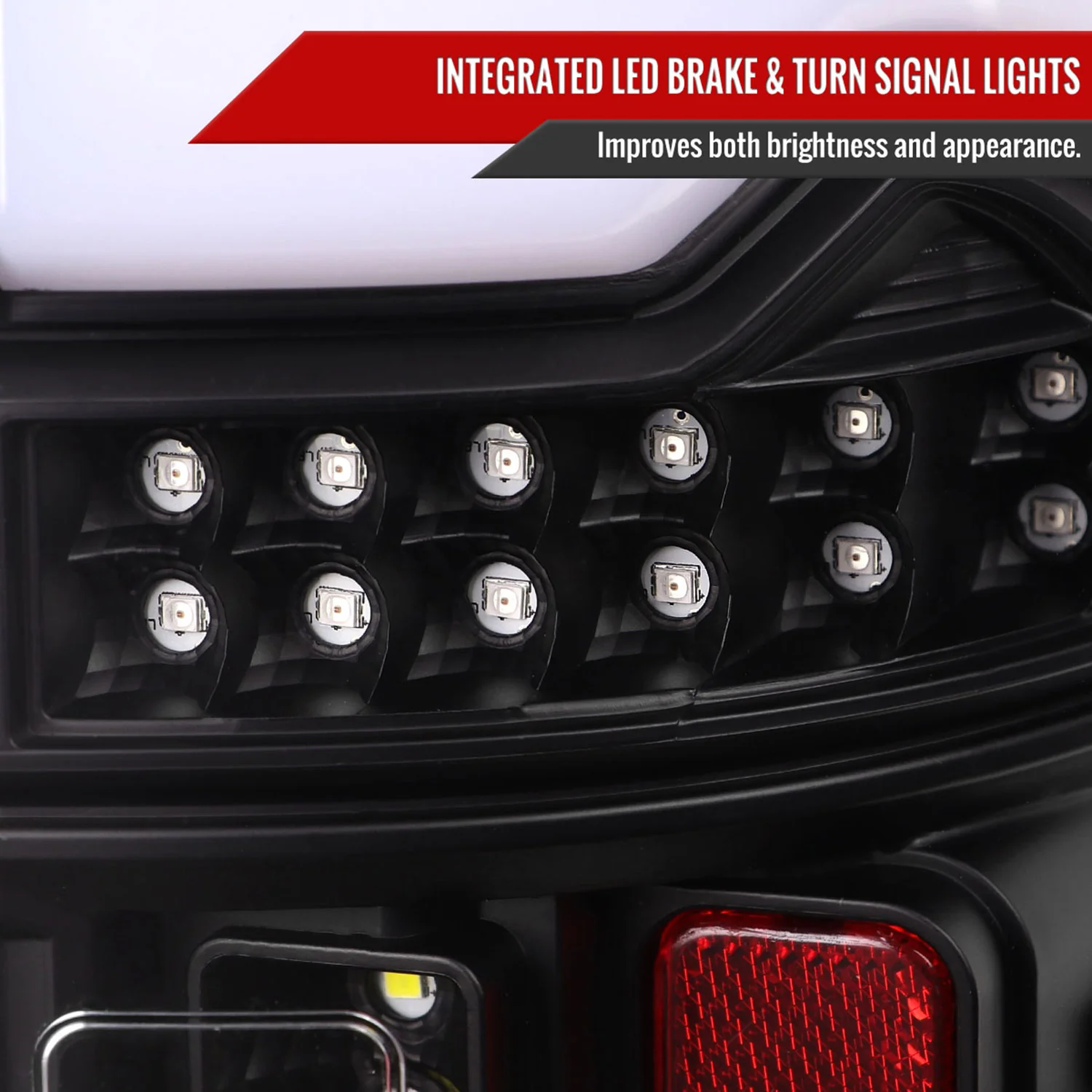 2019-2024 Dodge RAM 1500 LED Tail Lights Matte Black Housing/Clear Lens - Image 4