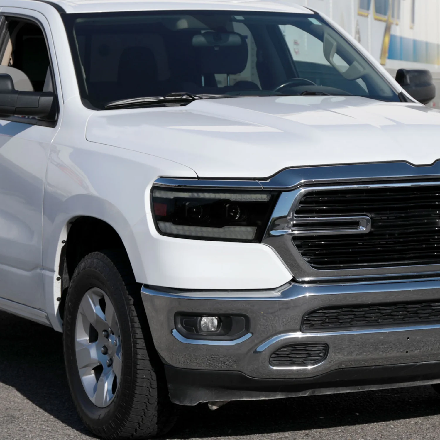 2019-2024 Dodge RAM 1500 Sequential LED Turn Signal Projector Headlights Smoke - Image 10