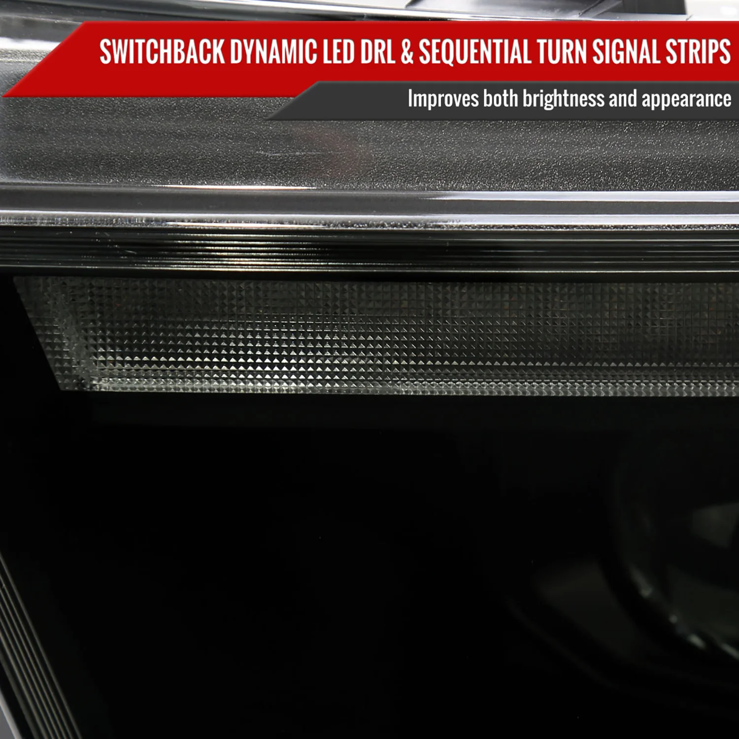 2019-2024 Dodge RAM 1500 Sequential LED Turn Signal Projector Headlights Smoke - Image 6