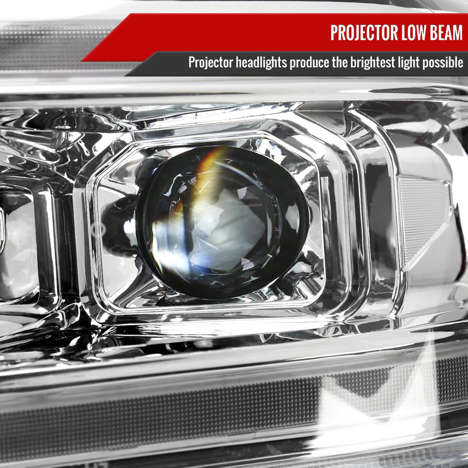 2019-2024 Dodge RAM 2500/3500/4500/5500 LED Signal Projector Headlights Chrome - Image 4