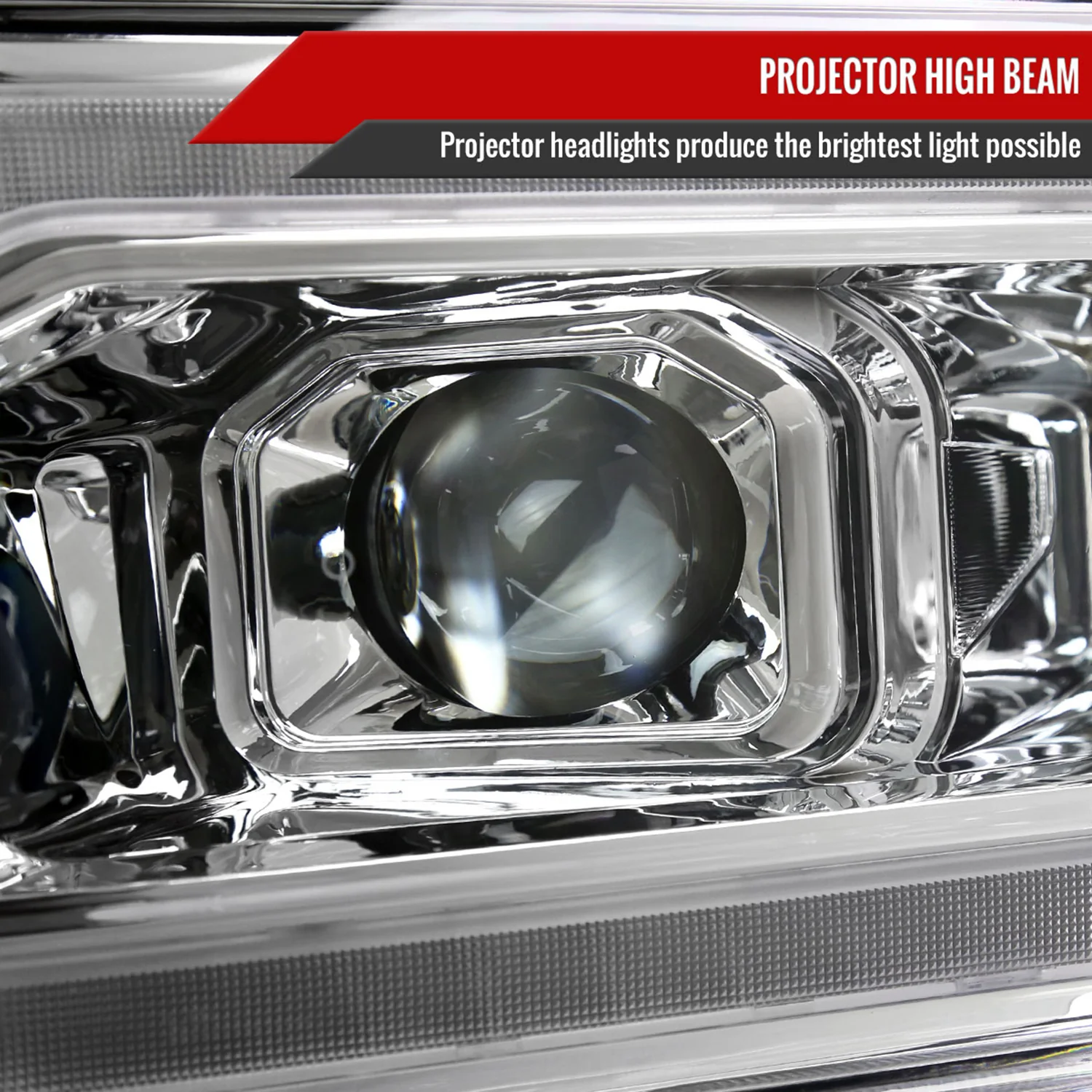2019-2024 Dodge RAM 2500/3500/4500/5500 LED Signal Projector Headlights Chrome - Image 5