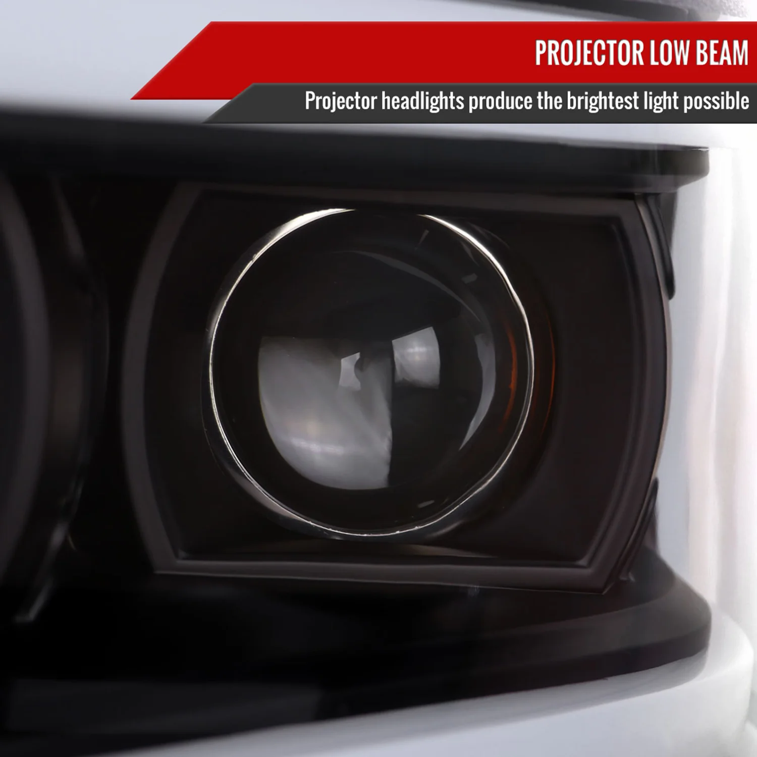 2019-2024 Dodge RAM 2500/3500/4500/5500 LED Tube Projector Headlights Black - Image 3