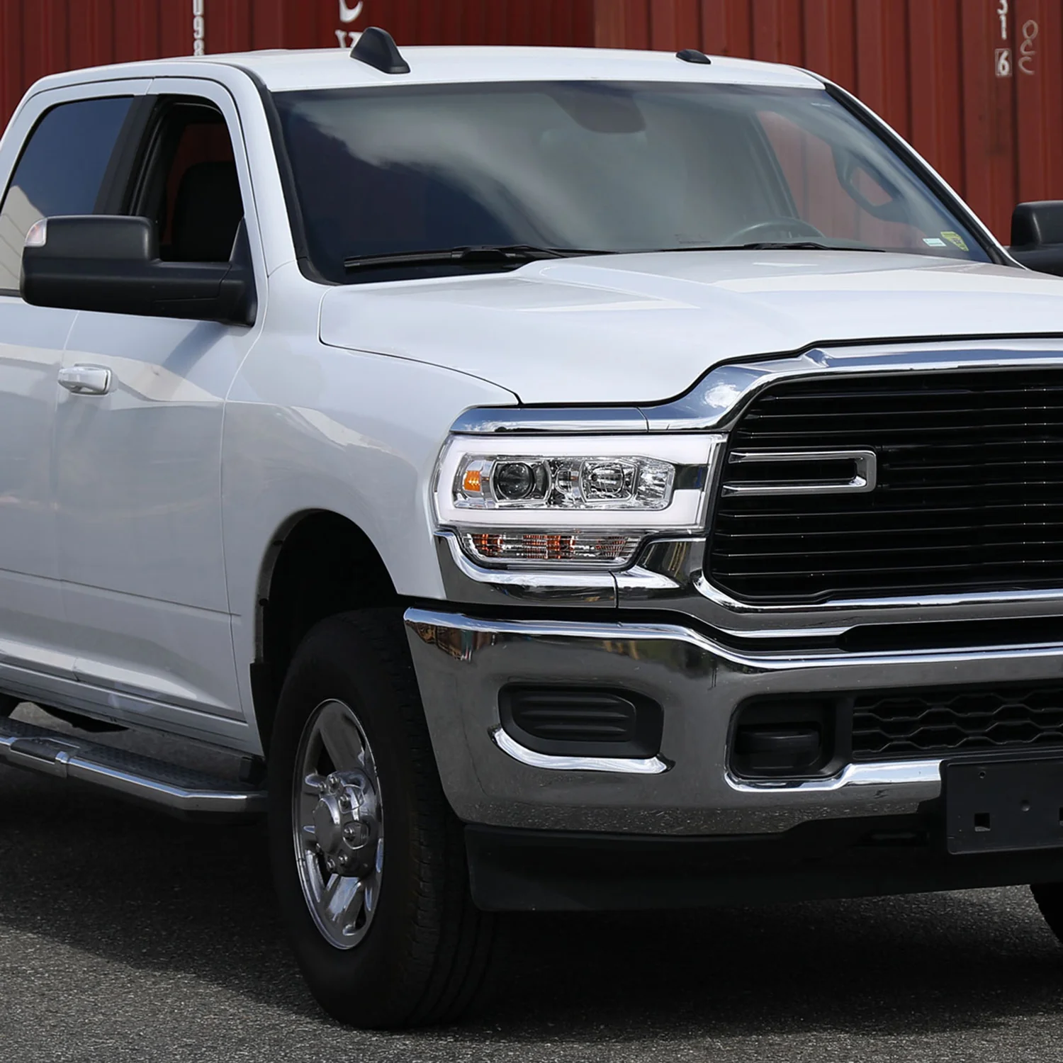 2019-2024 Dodge RAM 2500/3500/4500/5500 LED Tube Projector Headlights Chrome - Image 9