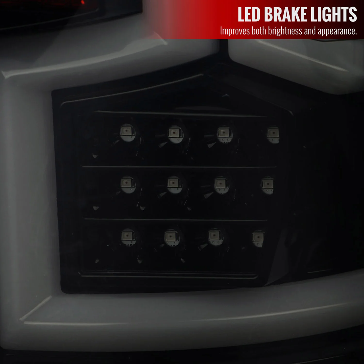 2019-2024 Dodge RAM 2500/3500 LED Signal Tail Lights Glossy Black/Dark Smoke - Image 3