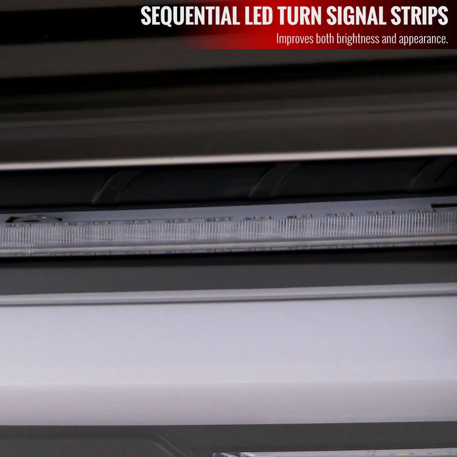 2019-2024 Toyota RAV4 White LED Bar Signal Tail Lights Matt Black/Clear - Image 4