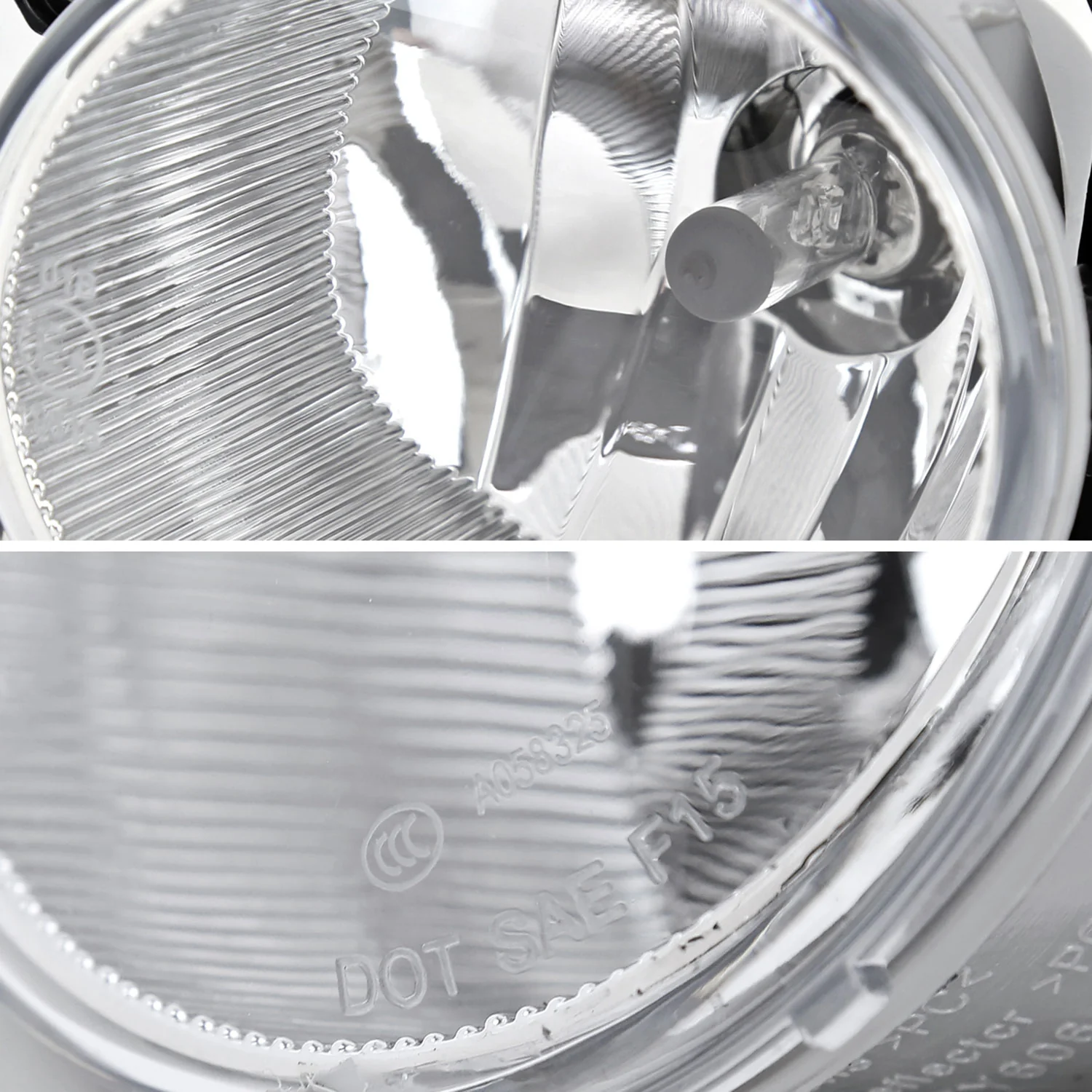 2020-2021 Toyota Highlander Fog Bumper Lights Chrome Housing/Clear Lens - Image 2