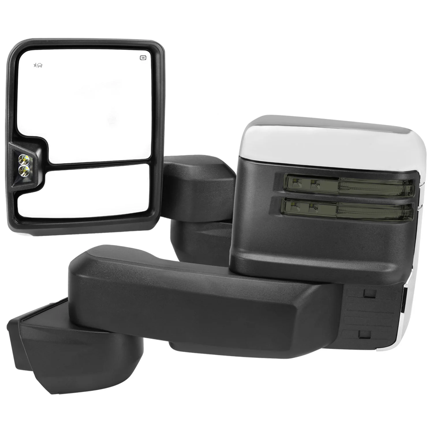 2020-2024 Chevy Silverado/GMC Sierra 2500HD/3500HD Heated Towing Mirrors Smoke