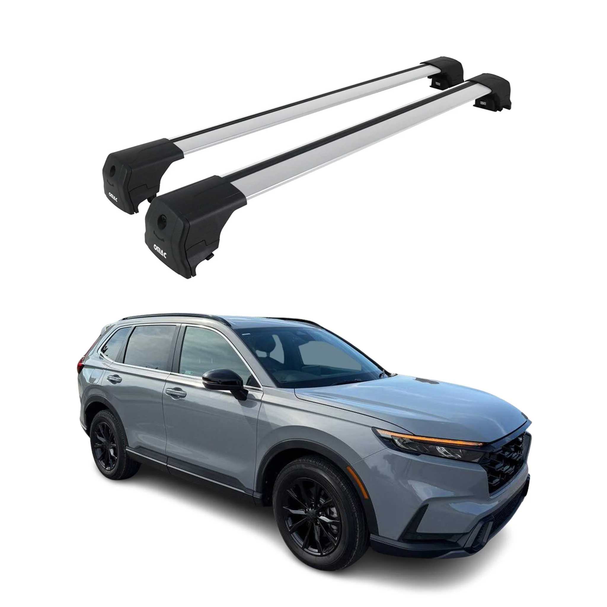 2023-2026 Honda CR-V Roof Rack Cross Bars Luggage Carrier Alu Gray 2x