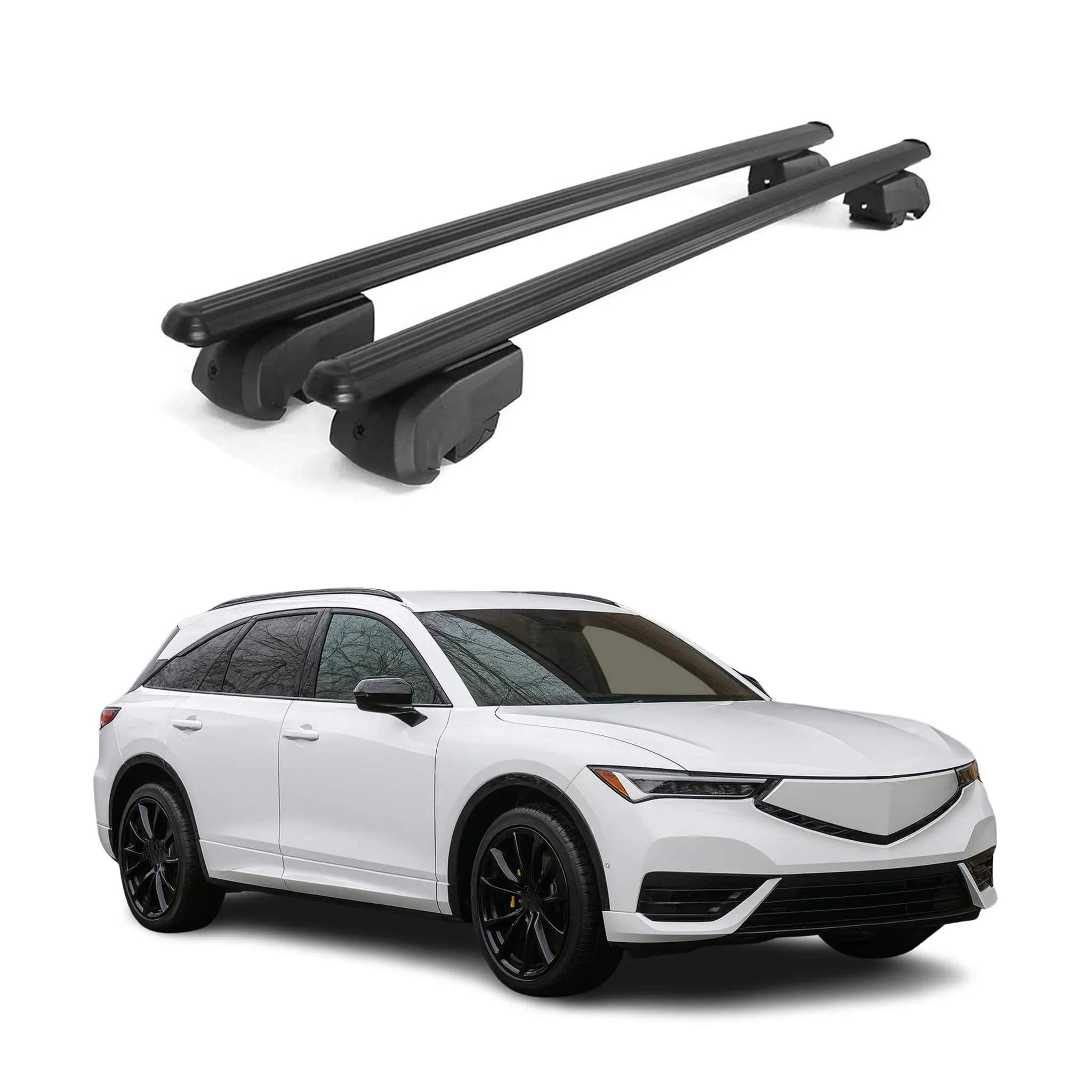 2024-2026 Acura ZDX Roof Rack Cross Bars Luggage Carrier Alu Black 2x