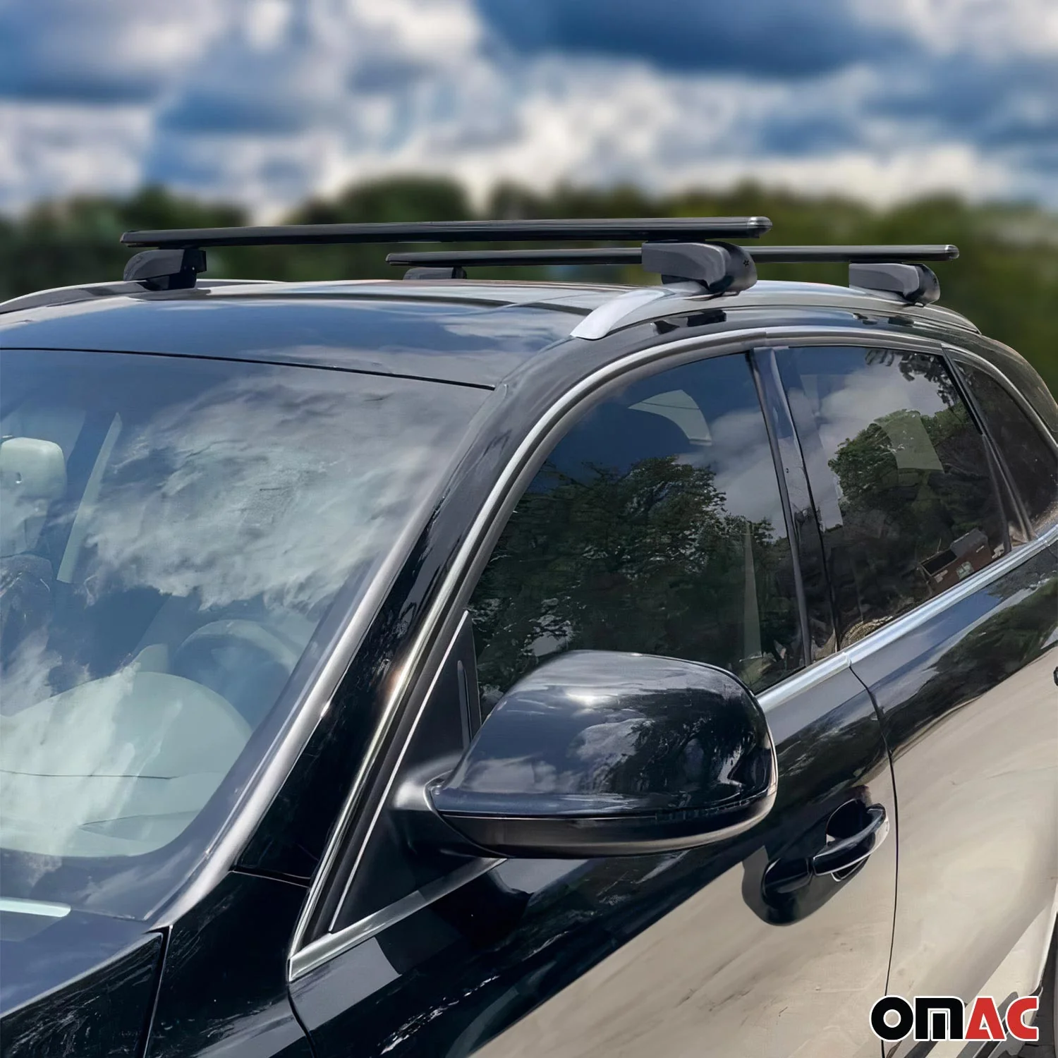 2024-2026 Acura ZDX Roof Rack Cross Bars Luggage Carrier Alu Black 2x - Image 3