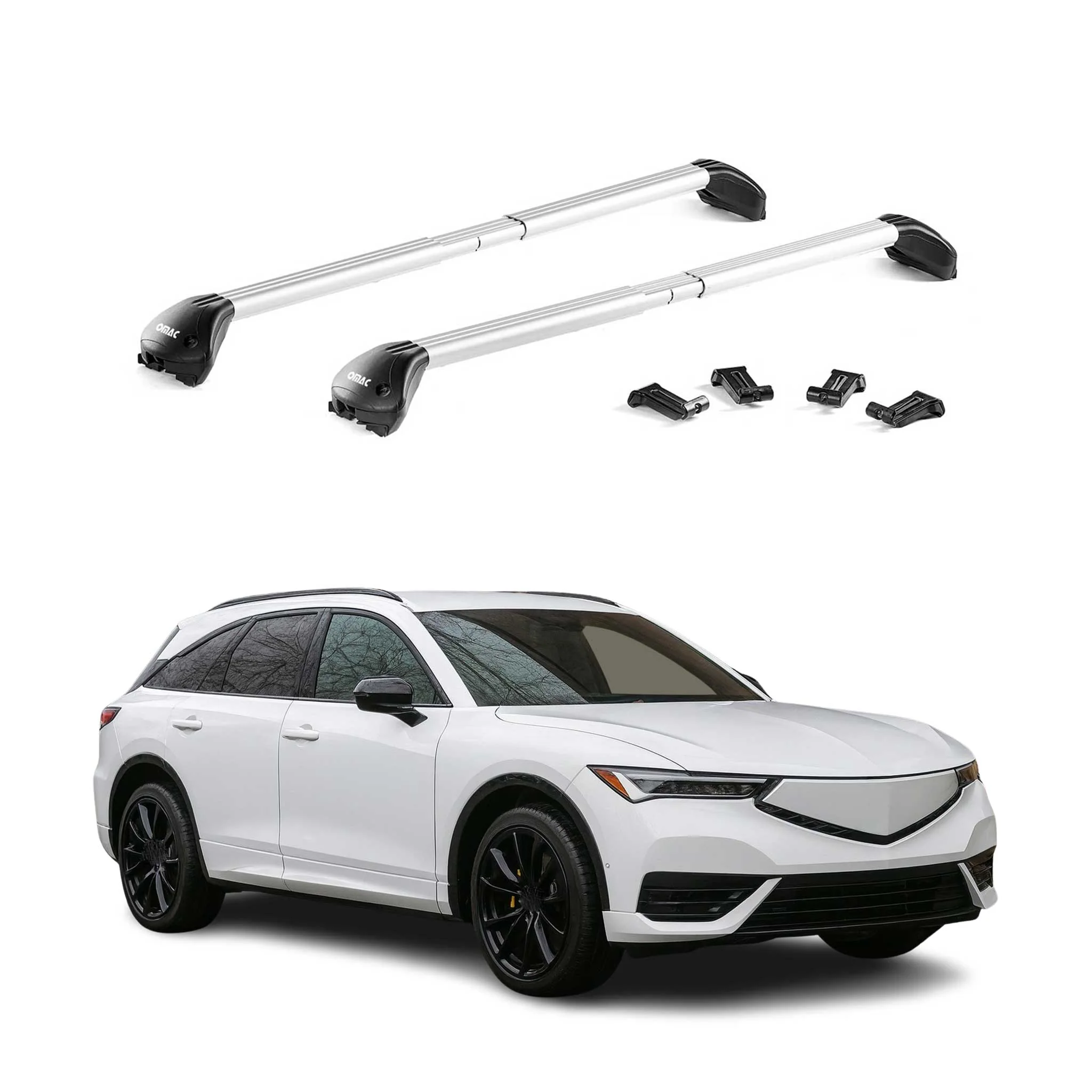 2024-2026 Acura ZDX Roof Rack Cross Bars Luggage Carrier Alu Silver 2x