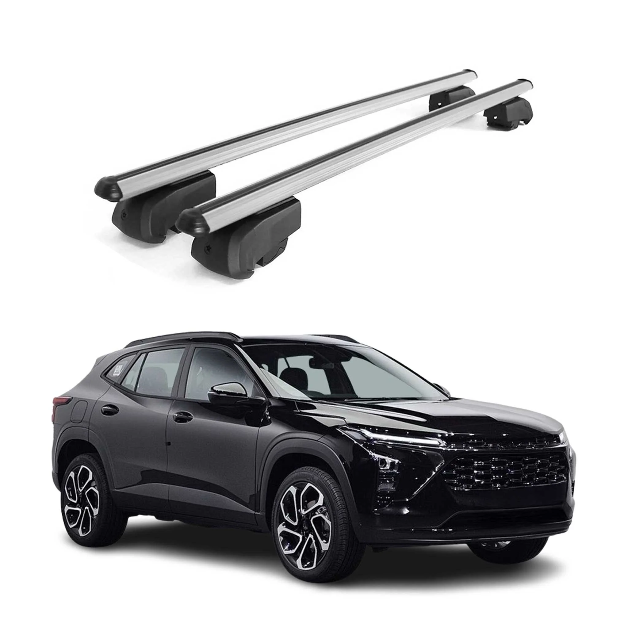 2024-2026 Chevrolet Trax Roof Rack Cross Bars Luggage Carrier Alu Silver 2x