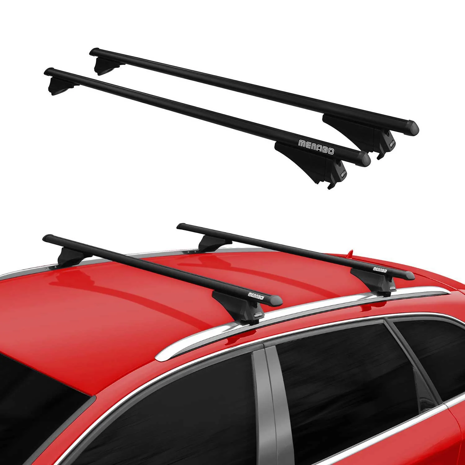 2024-2026 Honda Prologue Roof Rack Cross Bars Luggage Carrier Black 2 Pieces - Image 2