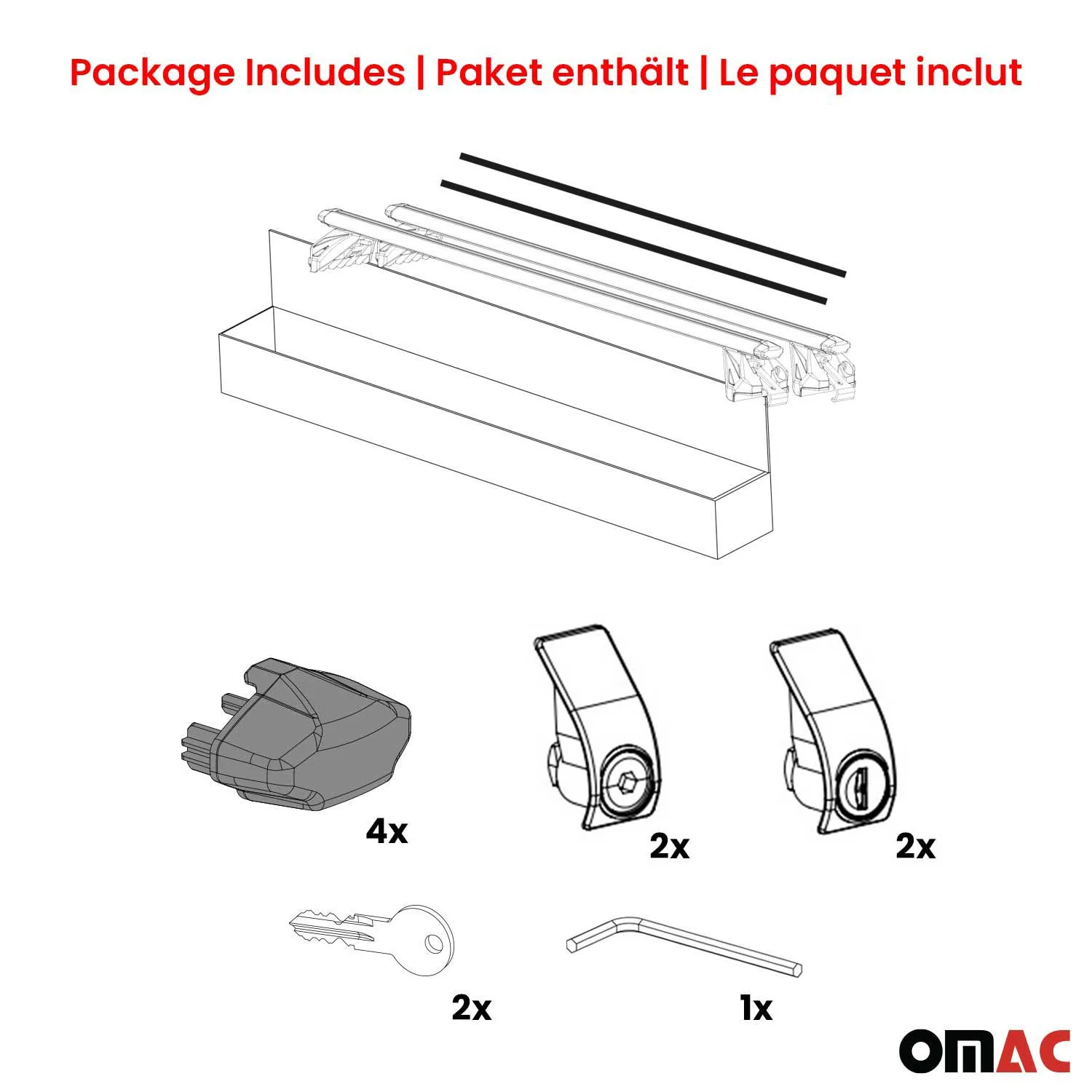 2024-2026 Hyundai Santa Fe Roof Rack Cross Bars Luggage Carrier Alu Silver - Image 8