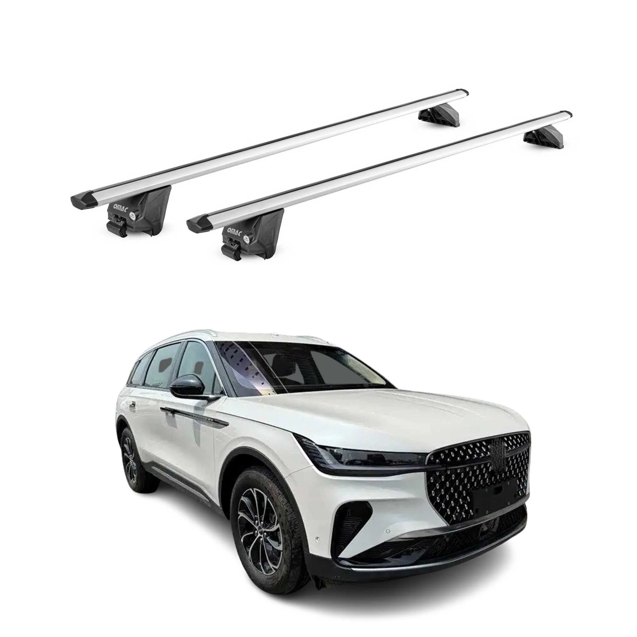 2024-2026 Lincoln Nautilus Roof Rack Cross Bars Luggage Carrier Alu Silver