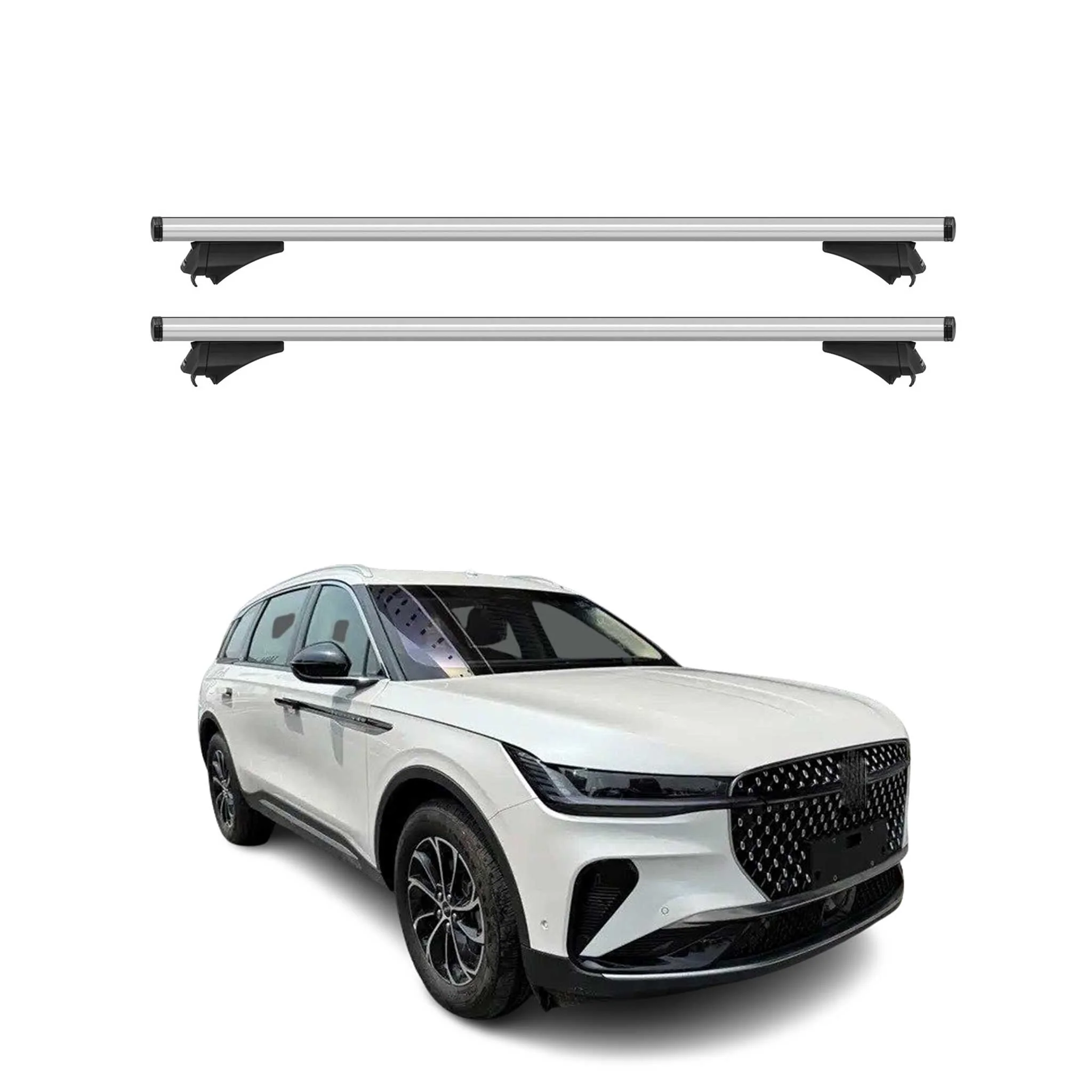 2024-2026 Lincoln Nautilus Roof Rack Cross Bars Luggage Carrier Silver